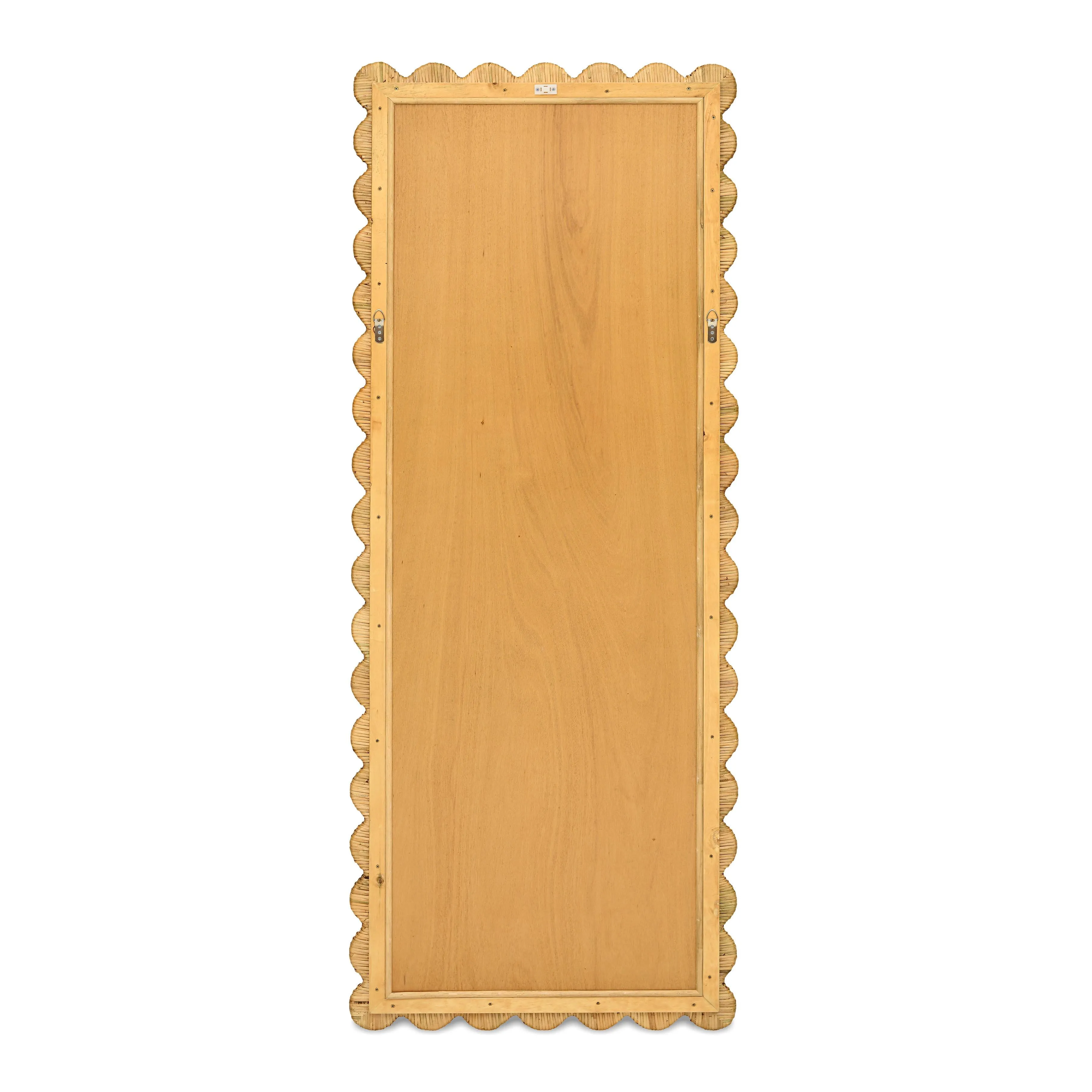 Bama 29.1" x 75" Long Natural Rattan Wall Mirror - Image 4