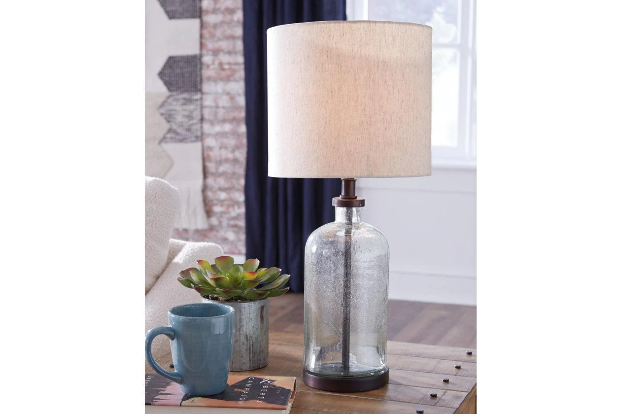 Bandile Clear/Bronze Finish Table Lamp - Image 4