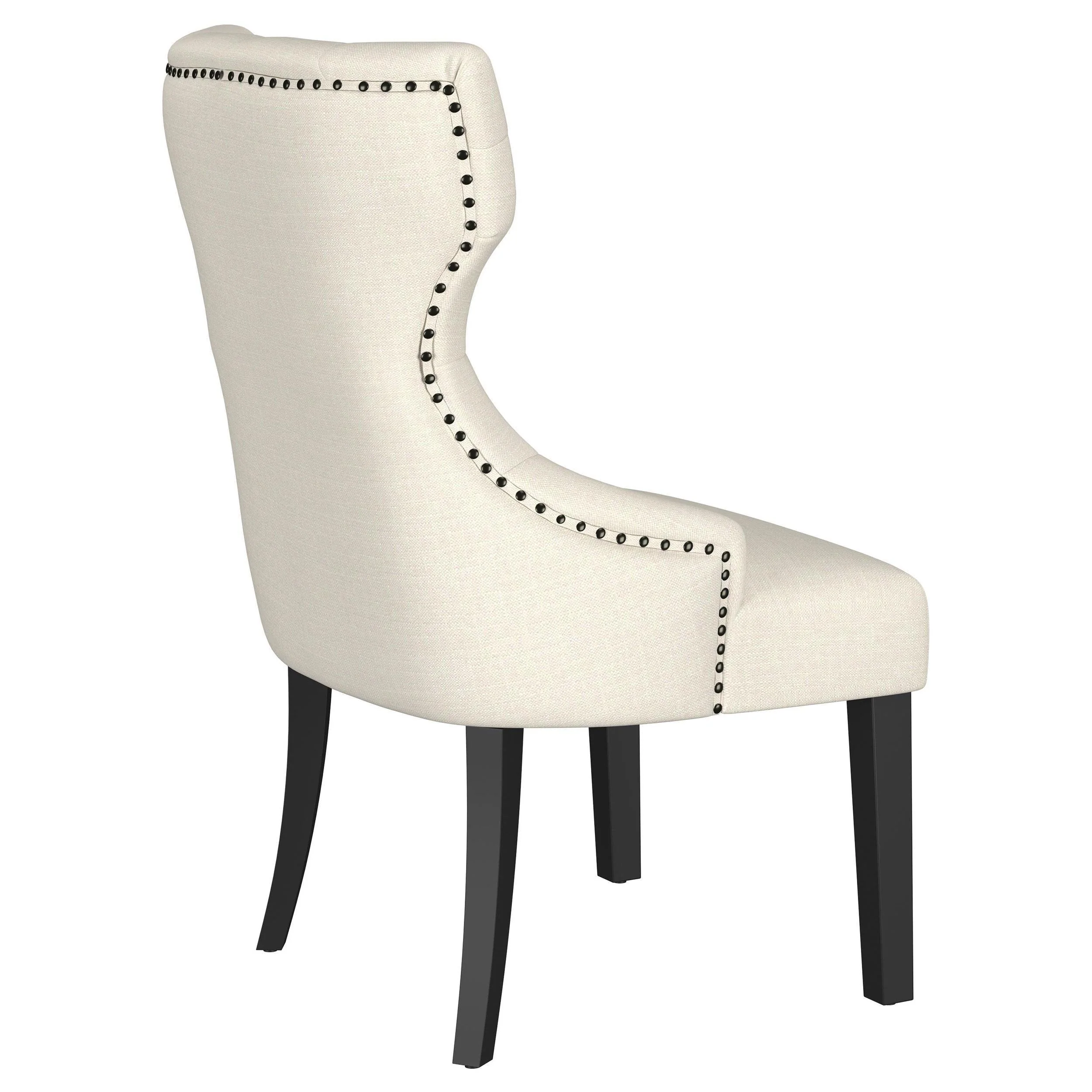 Baney Upholstered Parson Dining Side Chair with Tufted Back Beige - Image 6