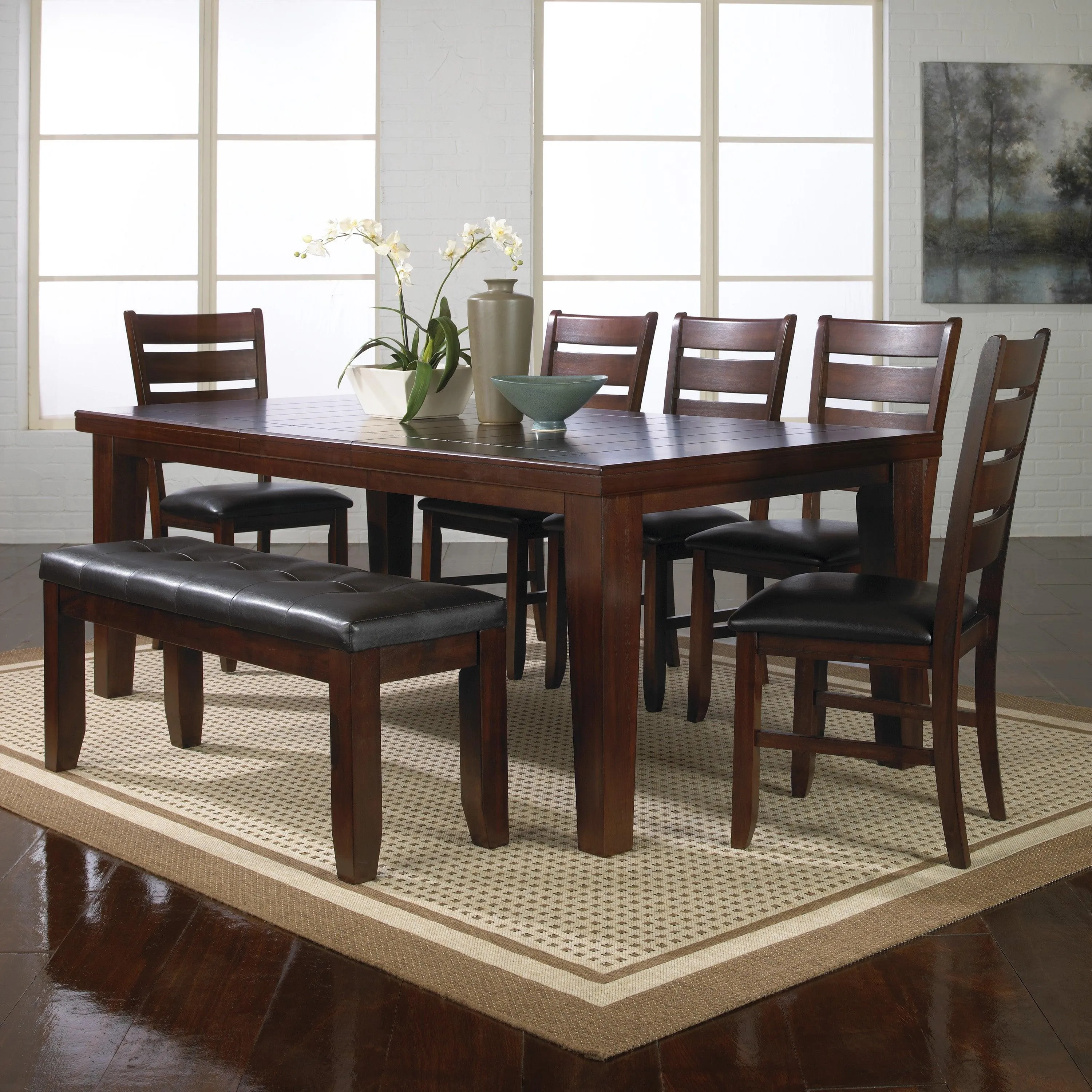 Bardstown Cherry Brown Extendable Dining Table - Image 2