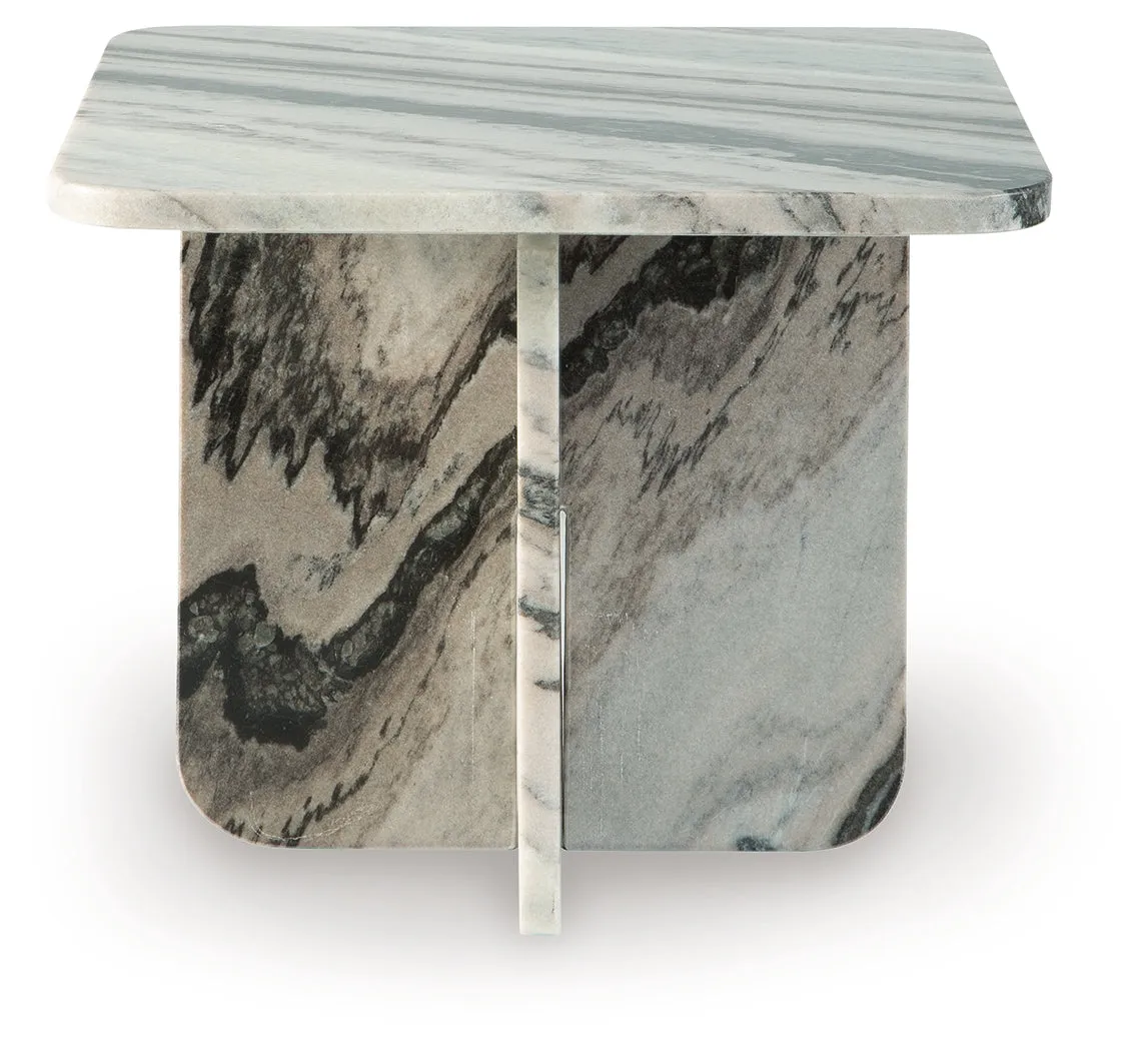 Baretton Black/White/Taupe Accent Coffee Table - Image 3