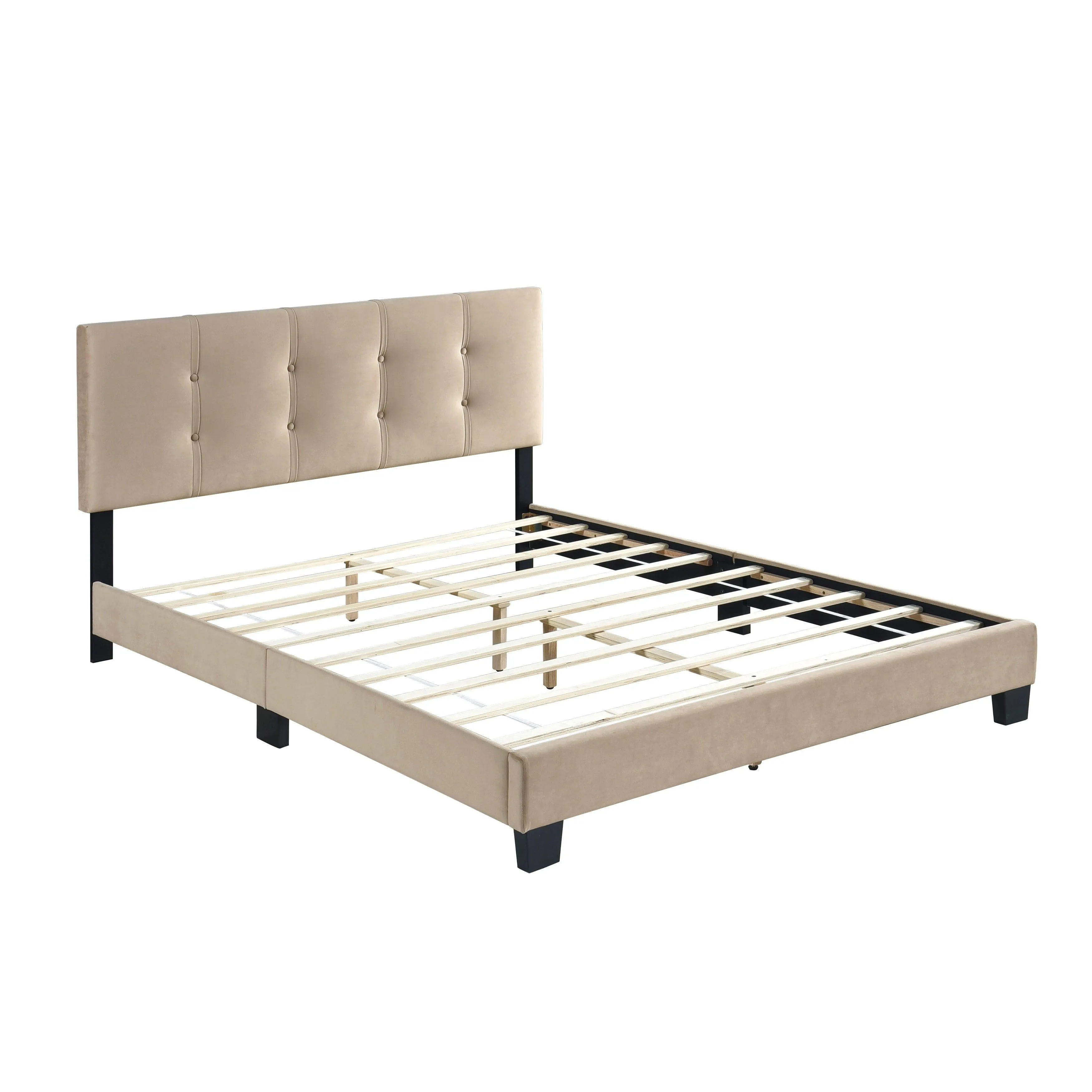 Bari Brown Queen Platform Bed - Image 5