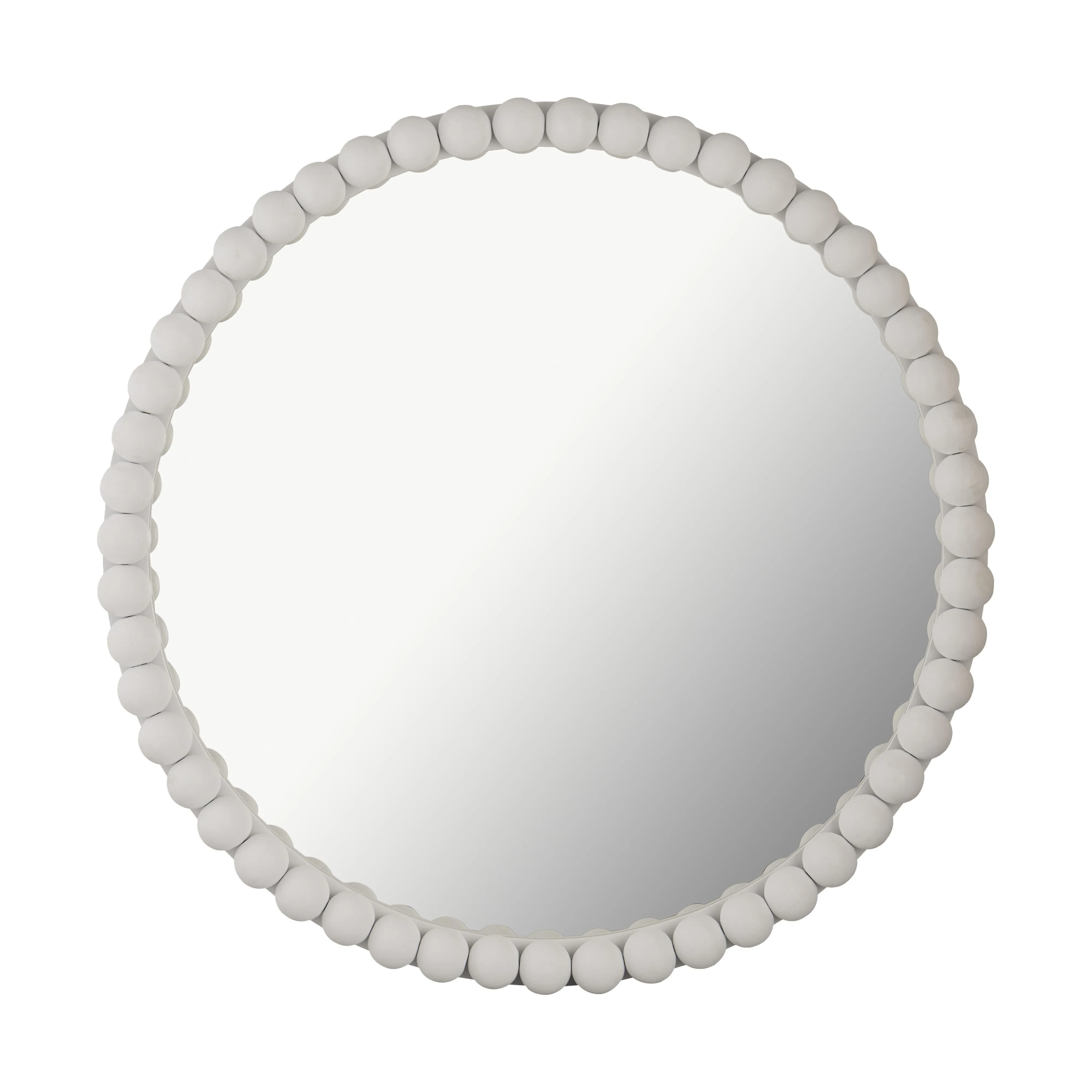 Baria Wooden Round Wall Mirror