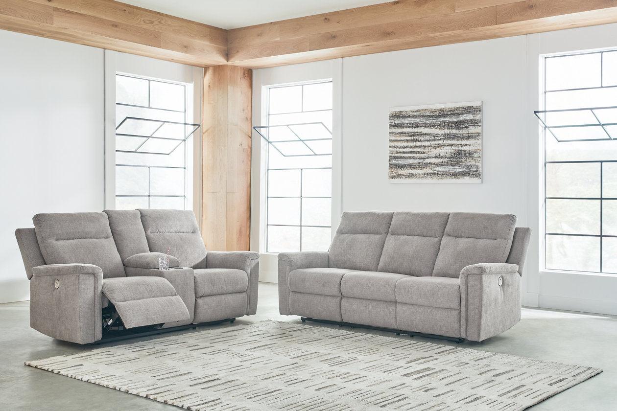 Barnsana Ash Power Reclining Sofa and Loveseat