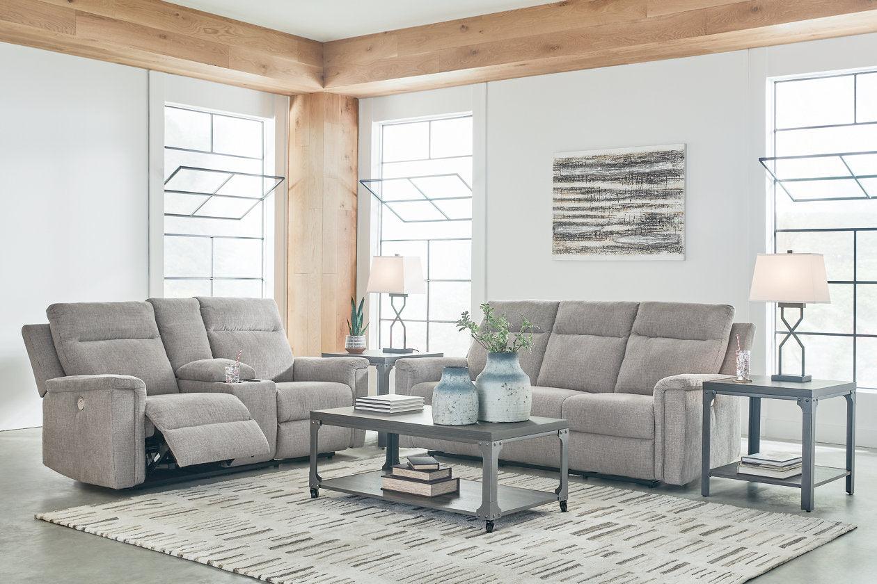 Barnsana Ash Power Reclining Sofa and Loveseat - Image 3