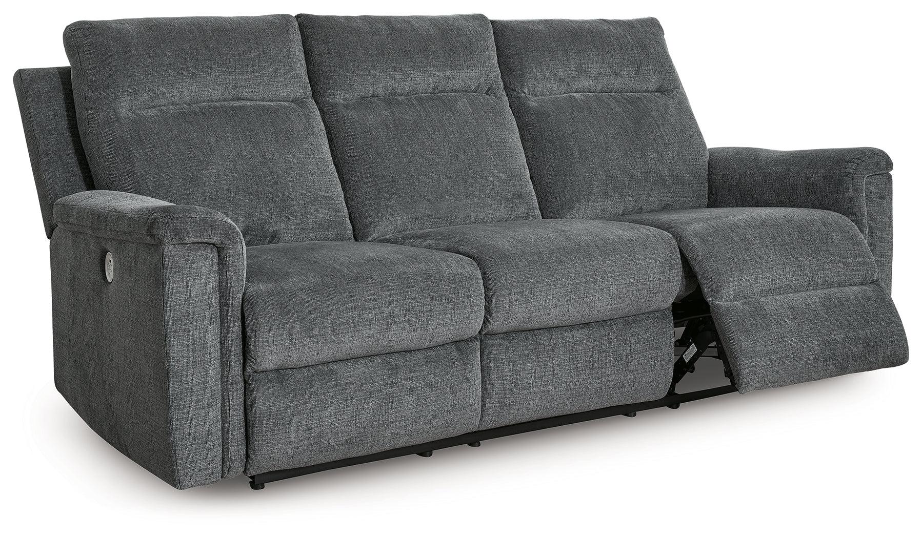 Barnsana Gravel Power Reclining Sofa - Image 3
