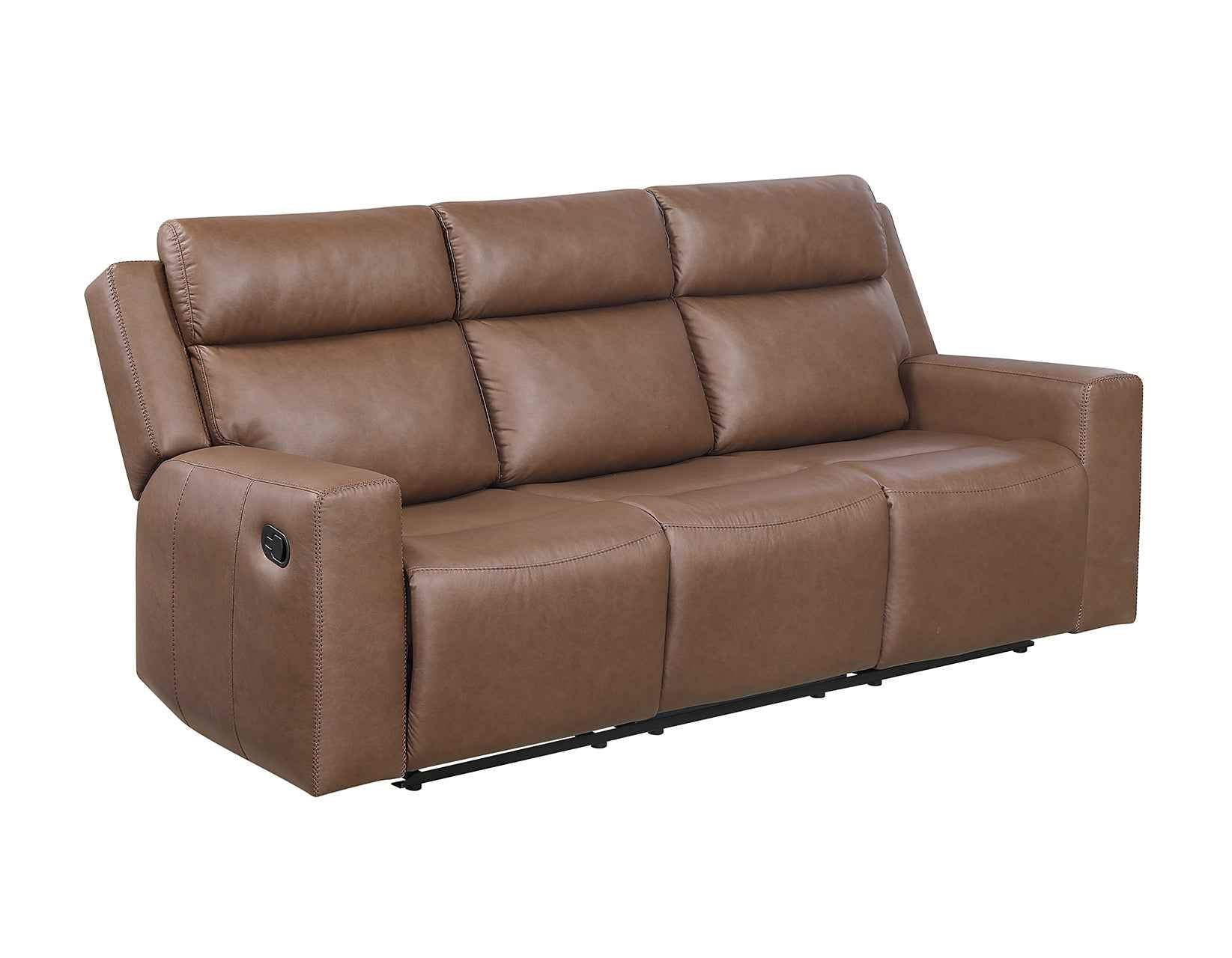 Barron Brown Manual Reclining Sofa - Image 4