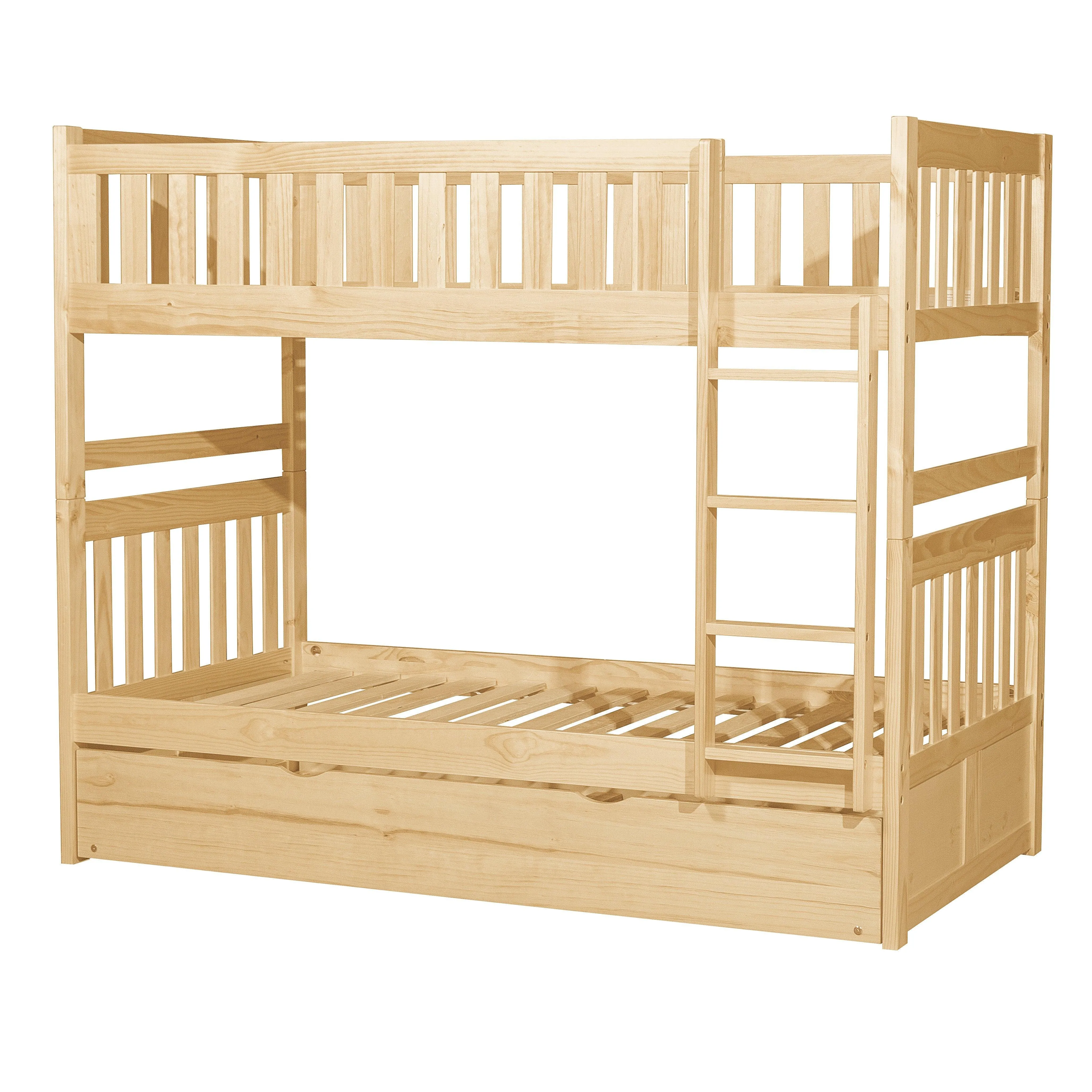 Bartly Pine  Twin/Twin Bunk Bed with Twin Trundle - Image 2