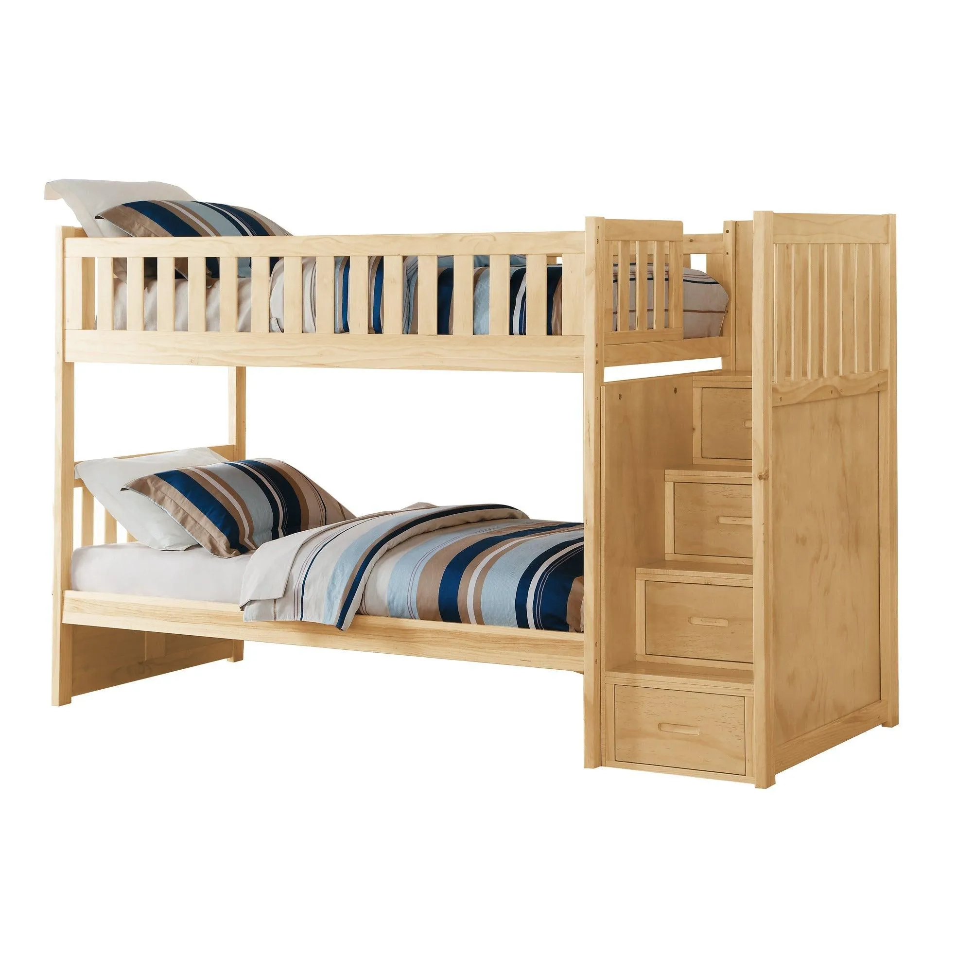 Bartly Pine Twin/Twin Step Bunk Bed - Image 2
