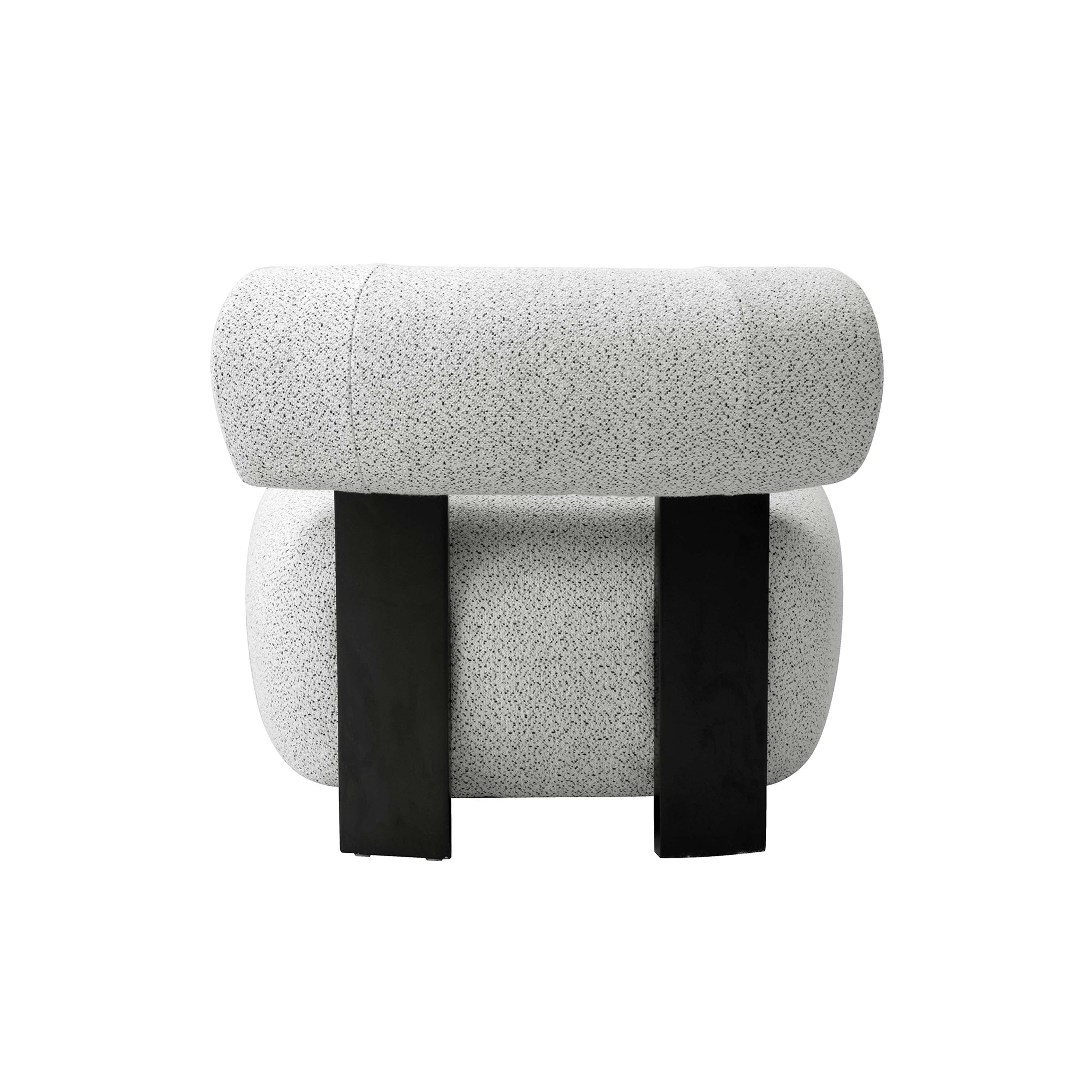 Bartow Accent Chair in Ivory and Black (Set of 2) - Image 8