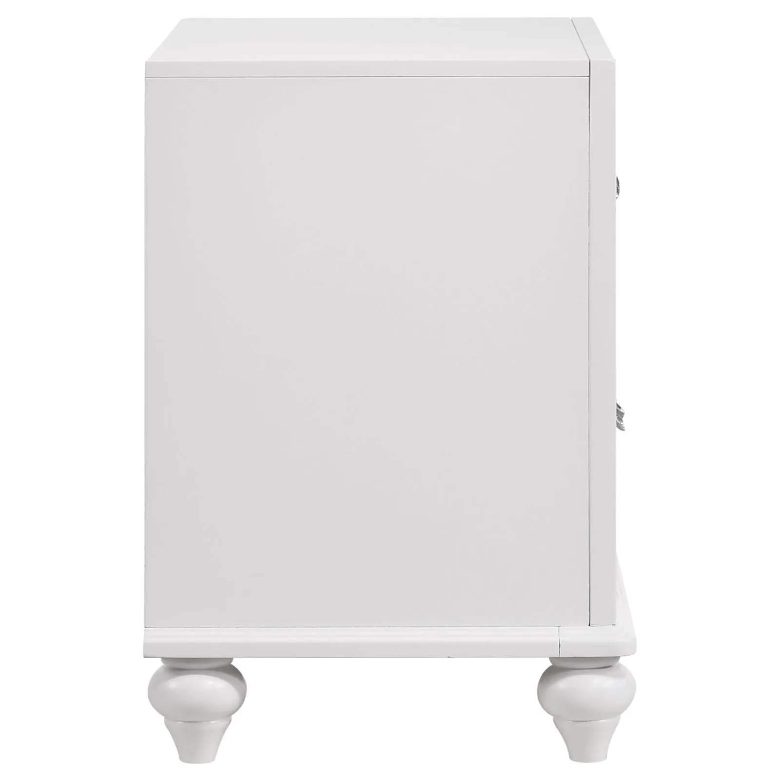 Barzini White 2-Drawer Nightstand - Image 10
