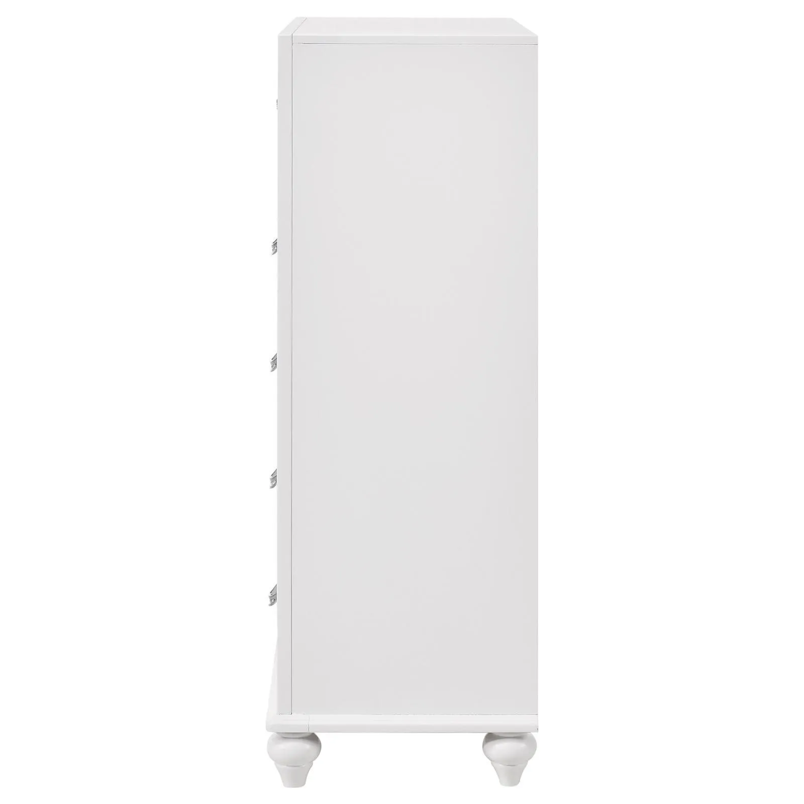 Barzini White 5-Drawer Chest - Image 5