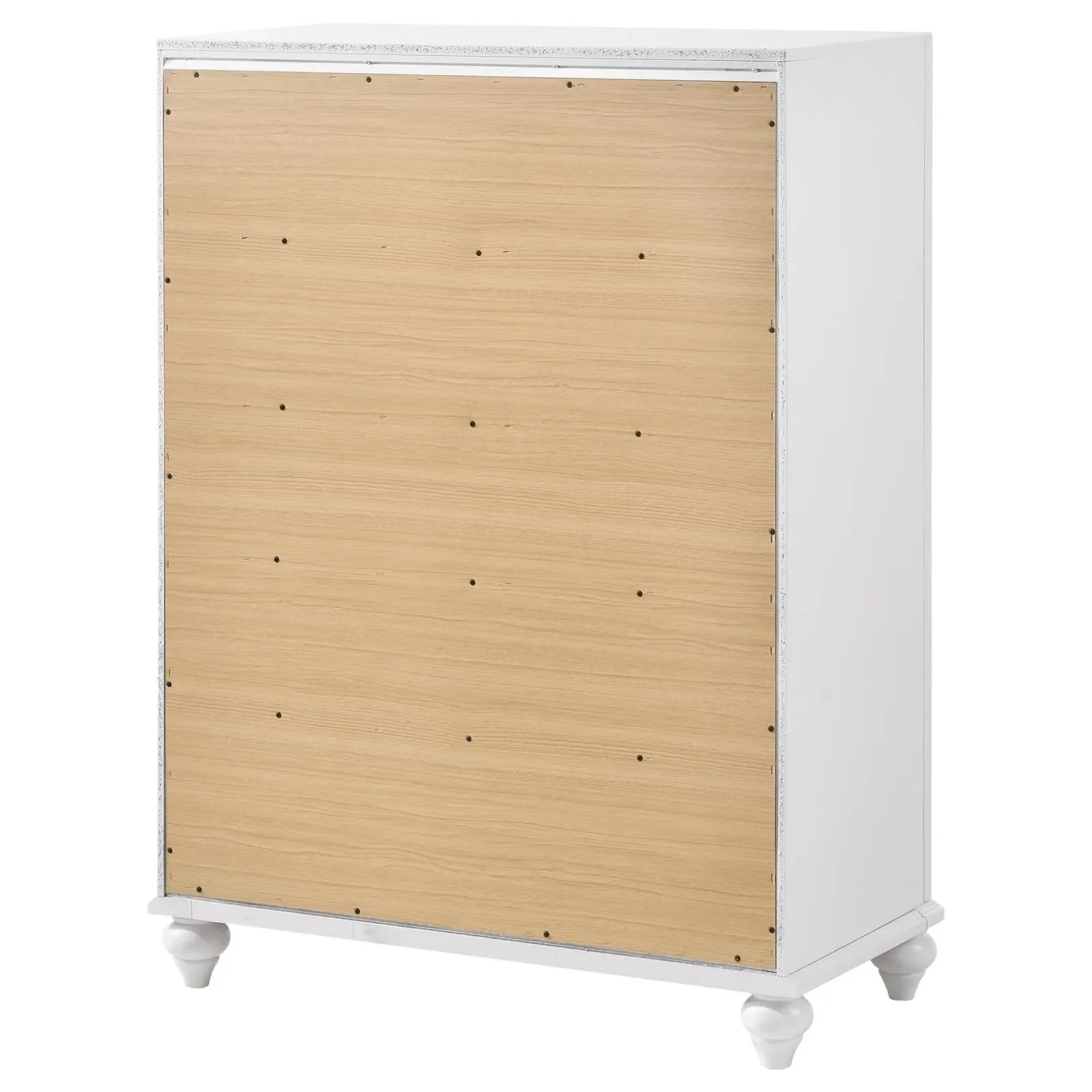 Barzini White 5-Drawer Chest - Image 8