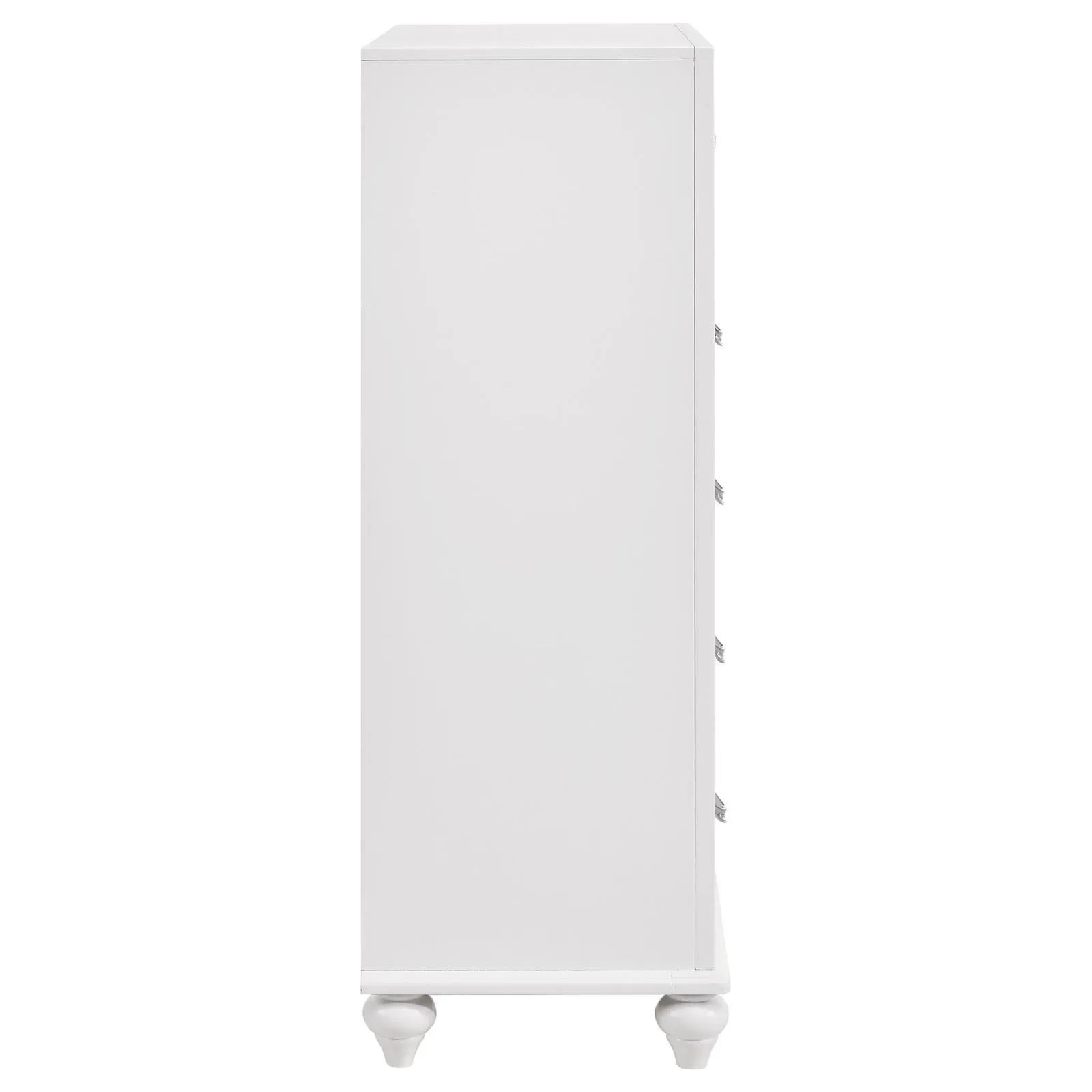 Barzini White 5-Drawer Chest - Image 9