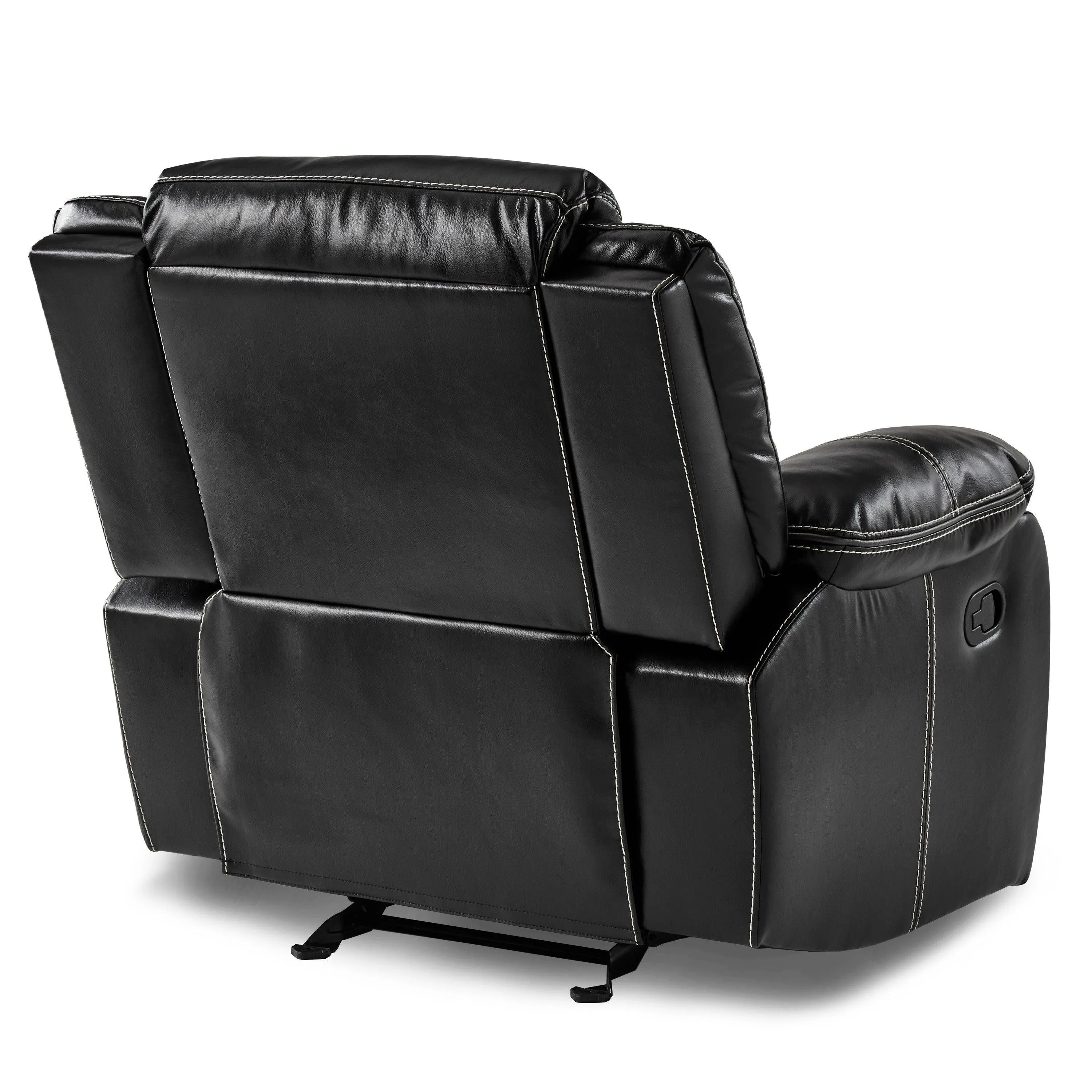 Bastrop Black Glider Reclining Chair - Image 2