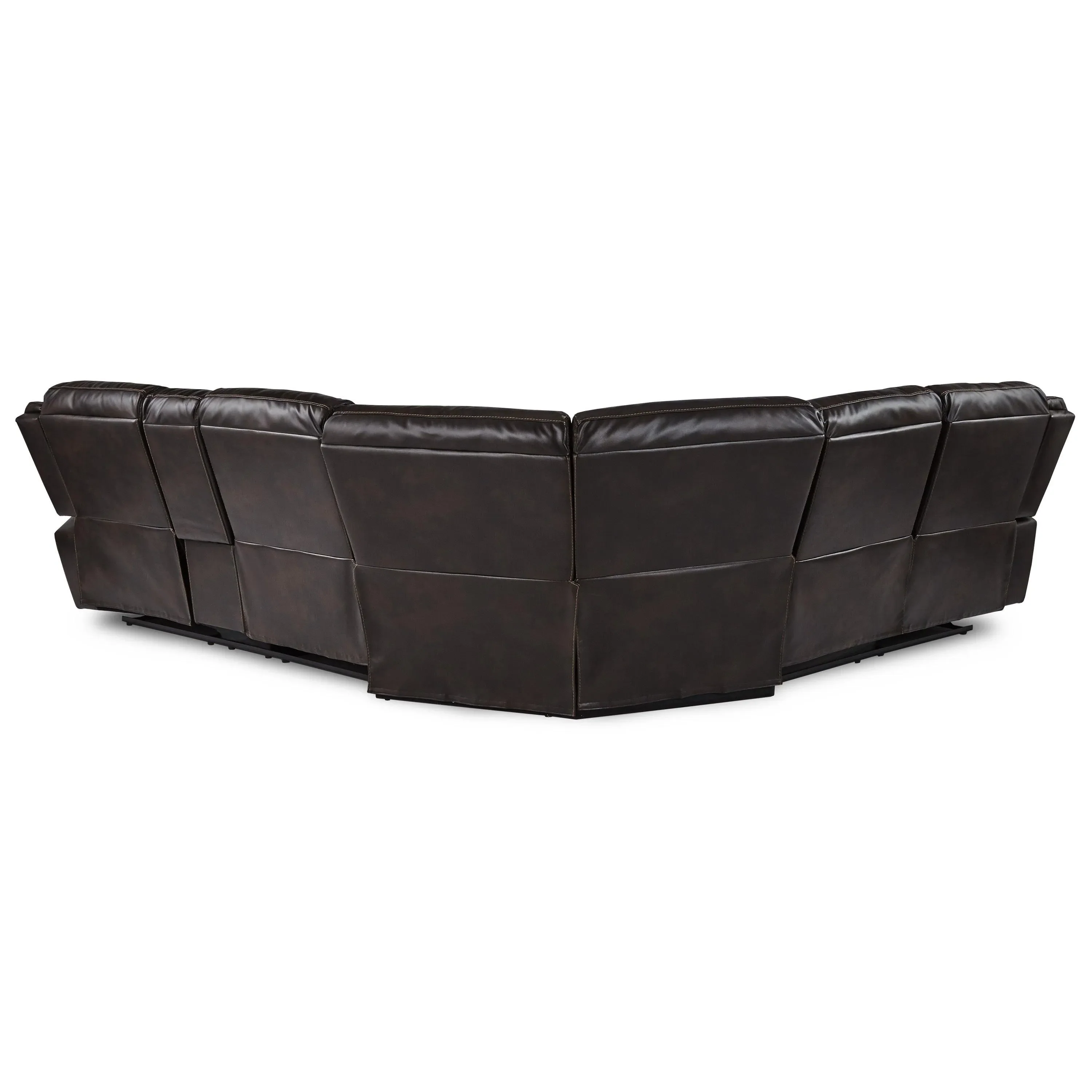 Bastrop Dark Brown 3-Piece Reclining Sectional - Image 5