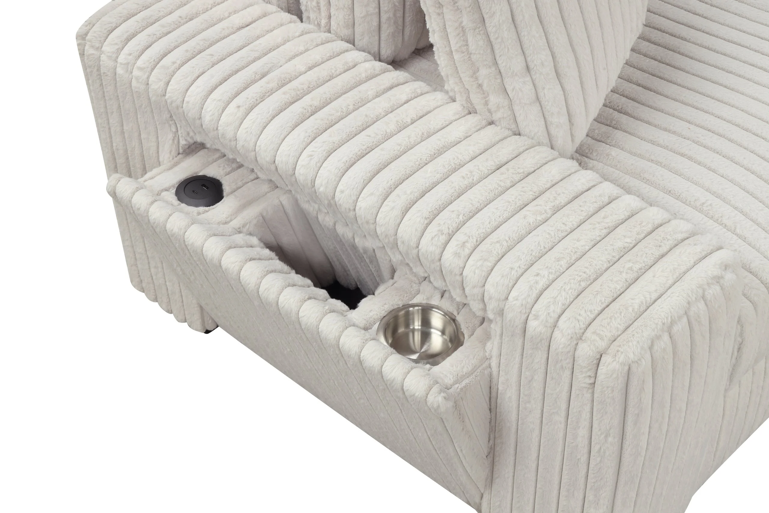 Bazooka Beige 7-Piece Sectional with Ottoman - Image 3