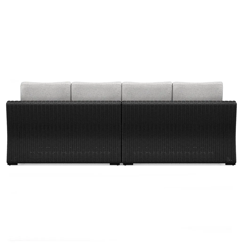 Beachcroft Black/Light Gray 2-Piece Outdoor Sectional - Image 5