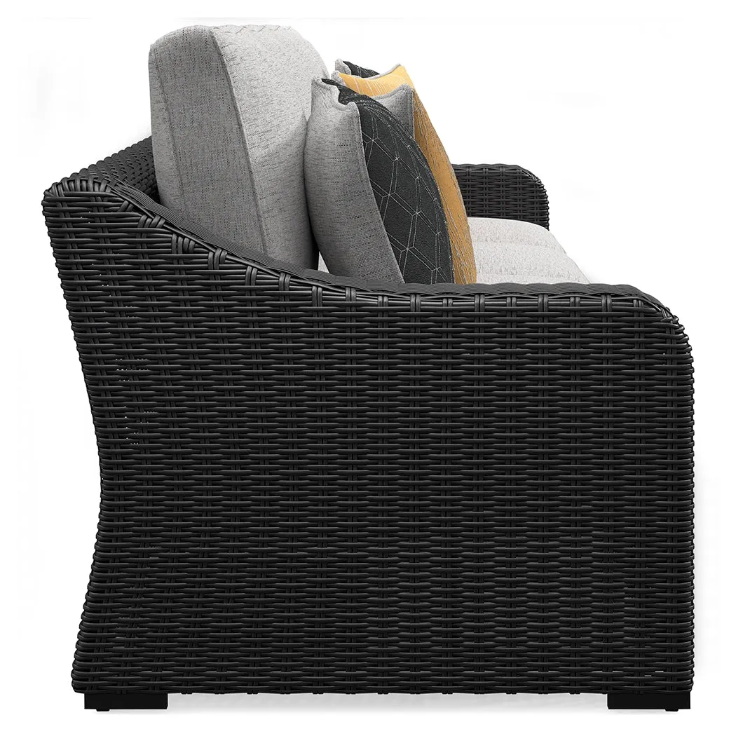 Beachcroft Black/Light Gray 2-Piece Outdoor Sectional - Image 7