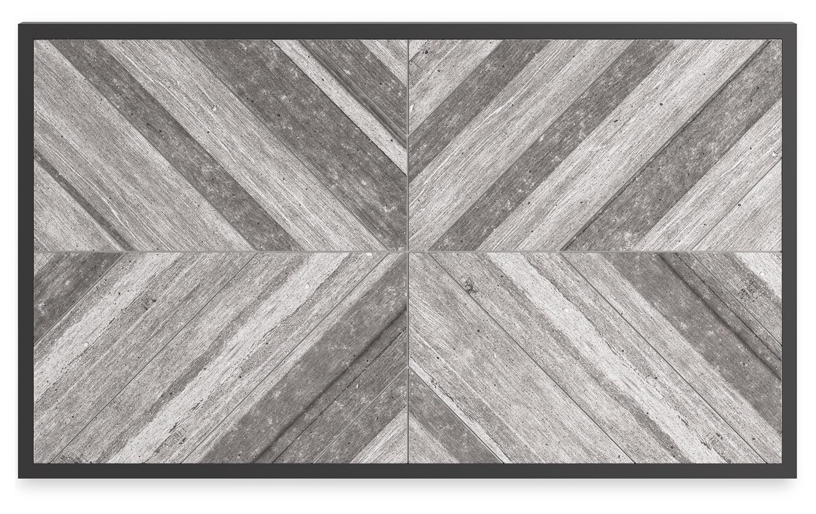 Beachcroft Black/Light Gray Outdoor Coffee Table - Image 4