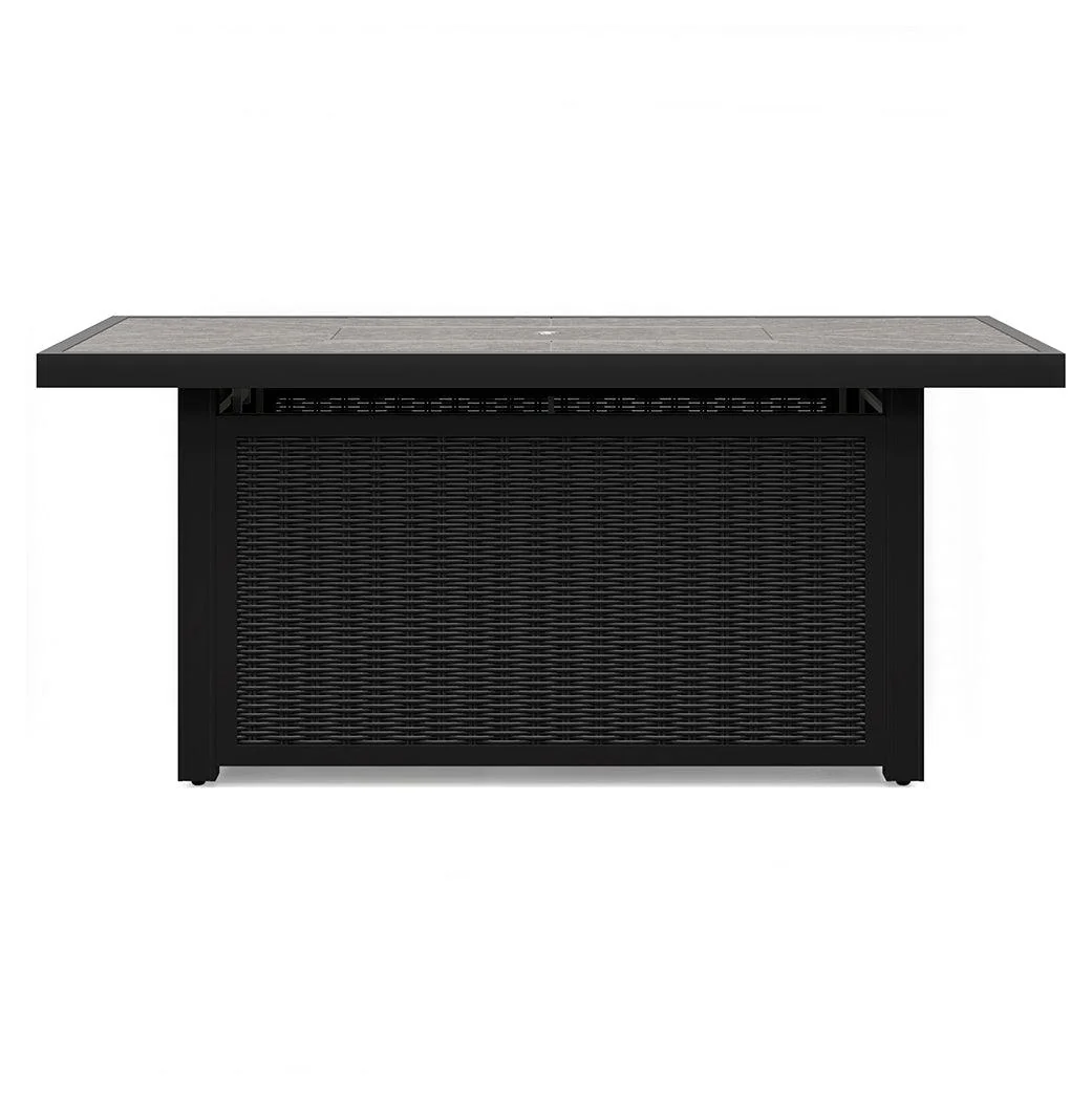 Beachcroft Black/Light Gray Outdoor Fire Pit Table - Image 5