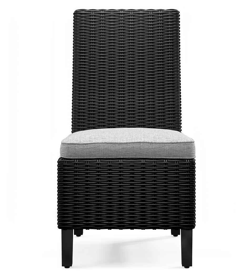 Beachcroft Black/Light Gray Outdoor Dining Table and 6 Chairs - Image 19