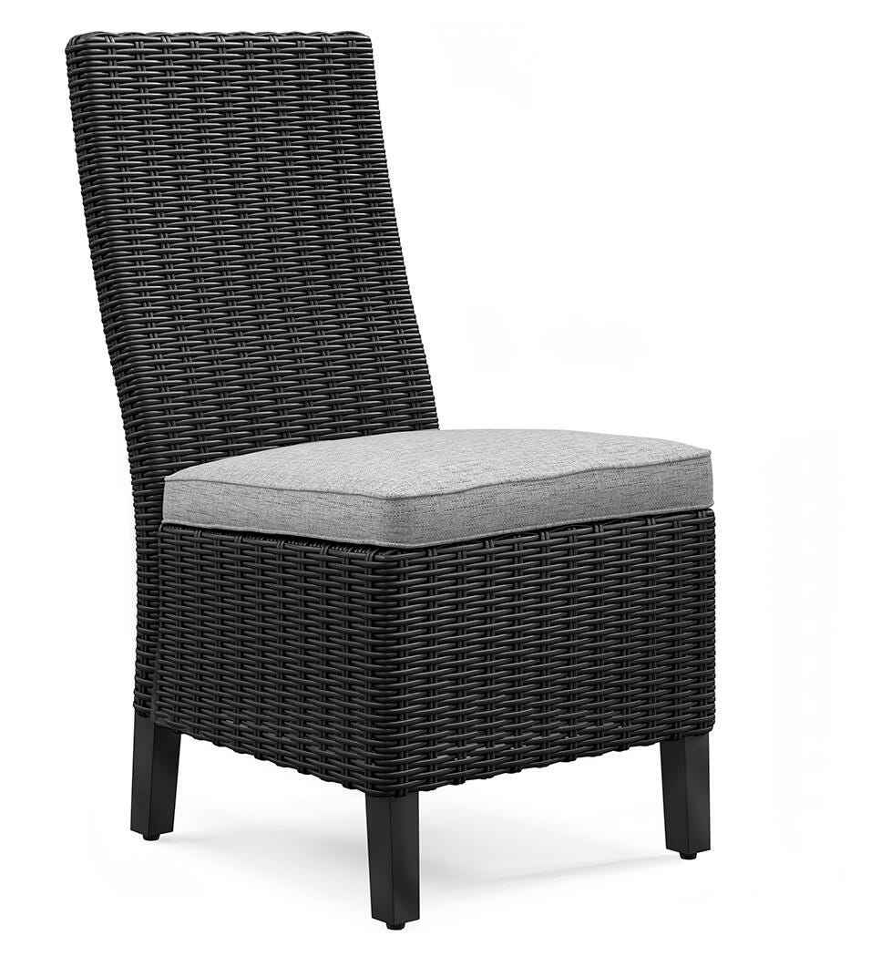 Beachcroft Black/Light Gray Outdoor Dining Table and 6 Chairs - Image 20