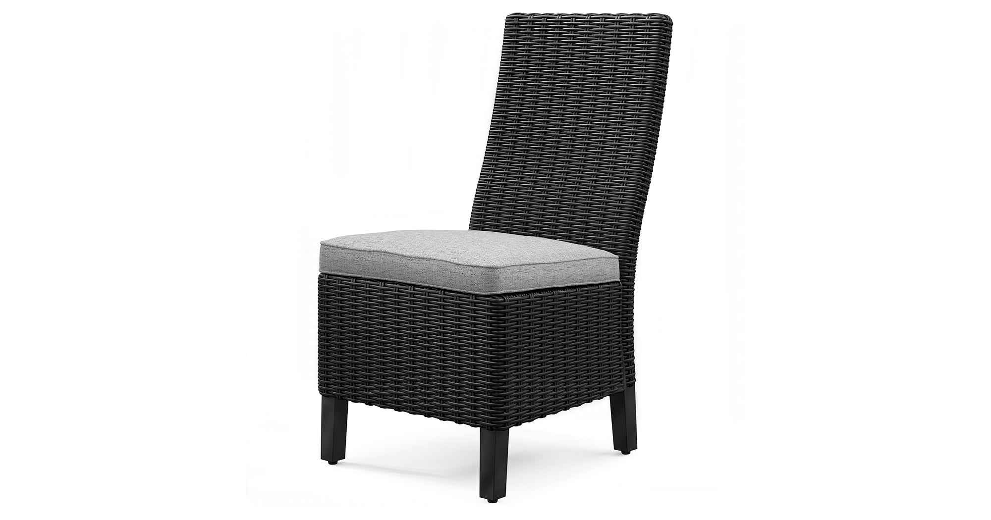 Beachcroft Black/Light Gray Outdoor Dining Table and 6 Chairs - Image 7