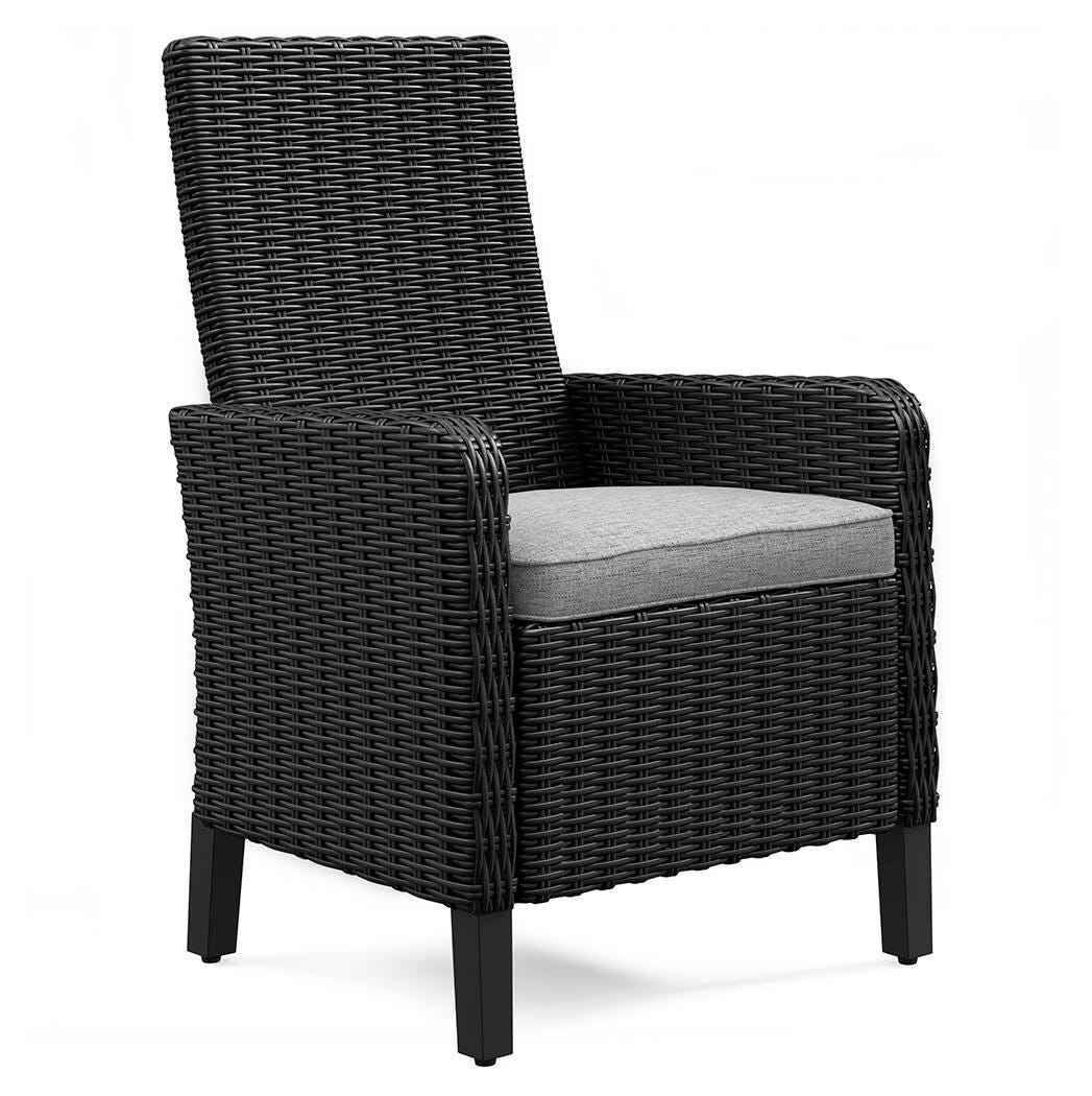 Beachcroft Black/Light Gray Outdoor Dining Table and 6 Chairs - Image 22