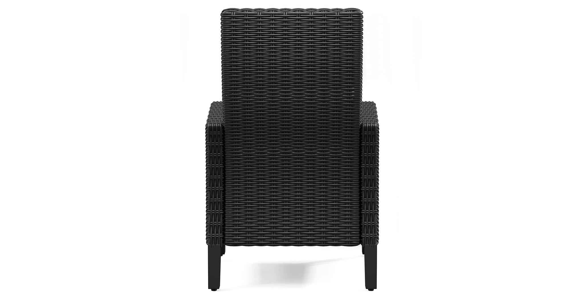 Beachcroft Black/Light Gray Outdoor Dining Table and 6 Chairs - Image 5