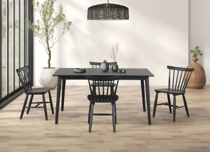 Beale Black 7-Piece Dining Room Set - Image 2