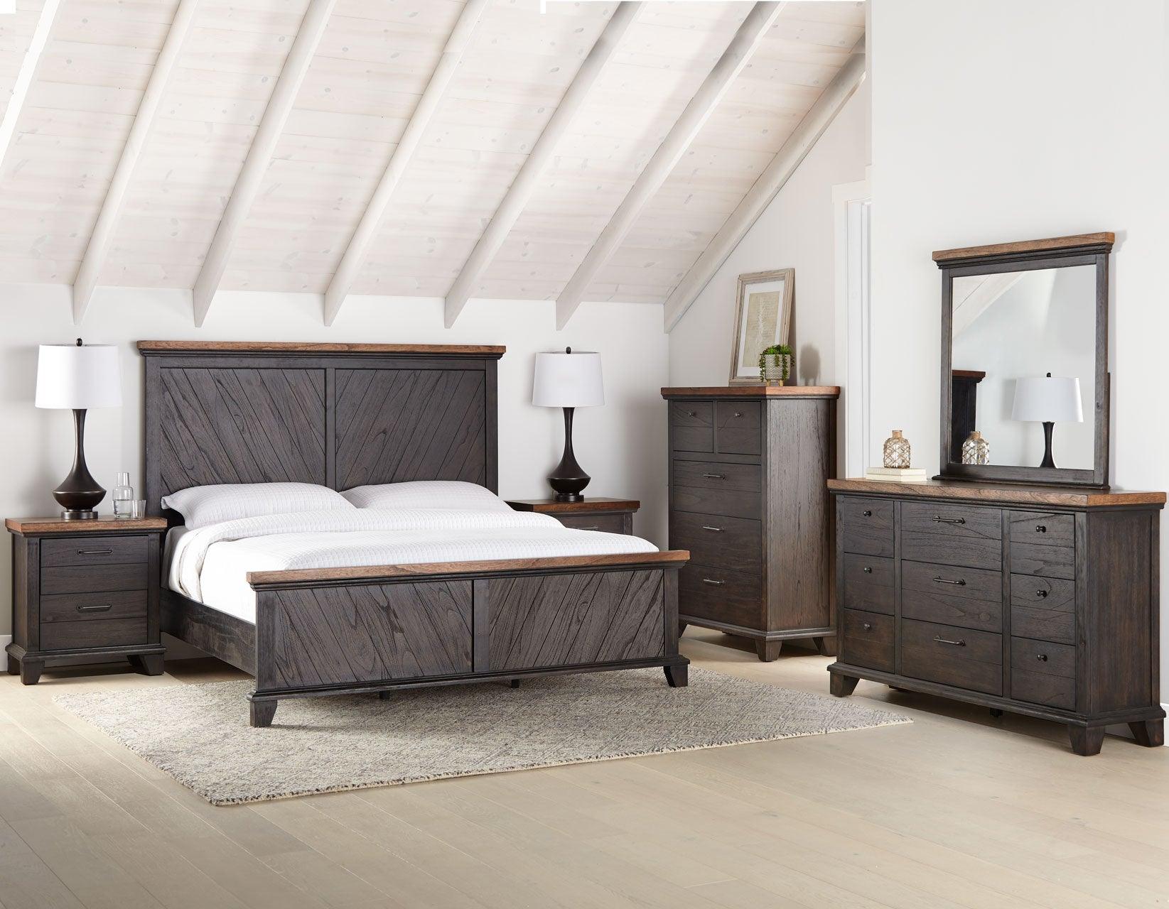 Bear Creek Brown King Bed - Image 2