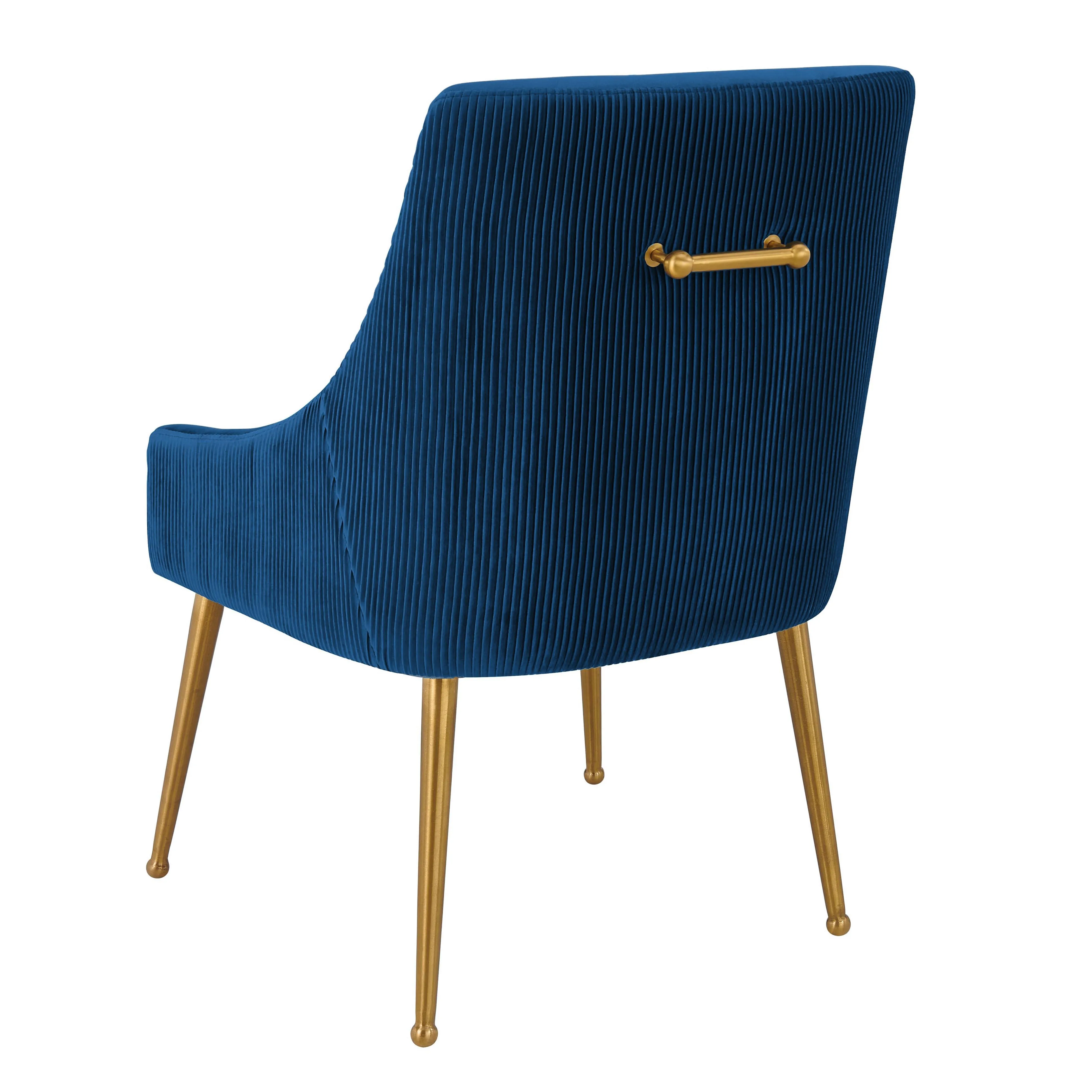 Beatrix Pleated Velvet Side Chair - Image 12