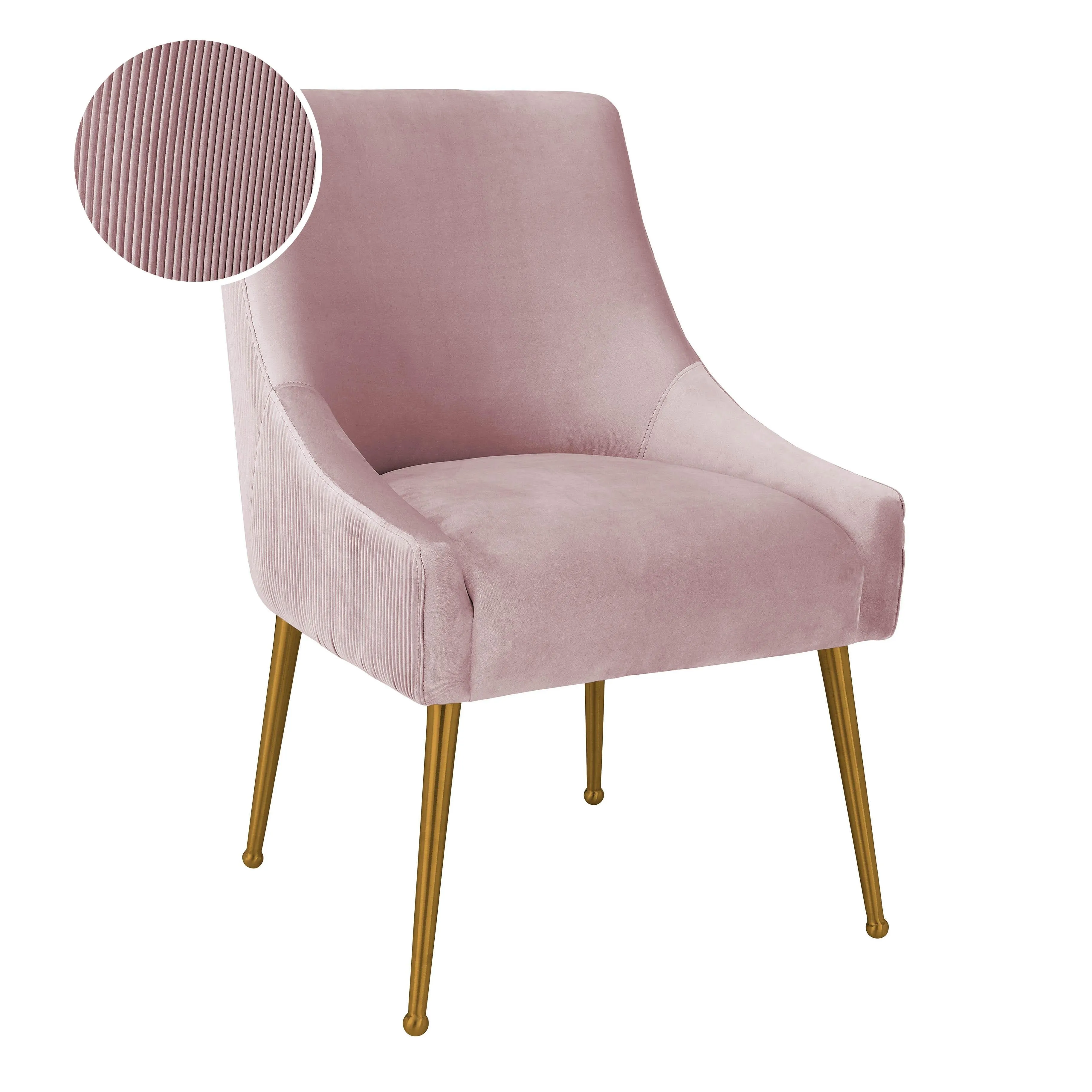 Beatrix Pleated Velvet Side Chair - Image 40