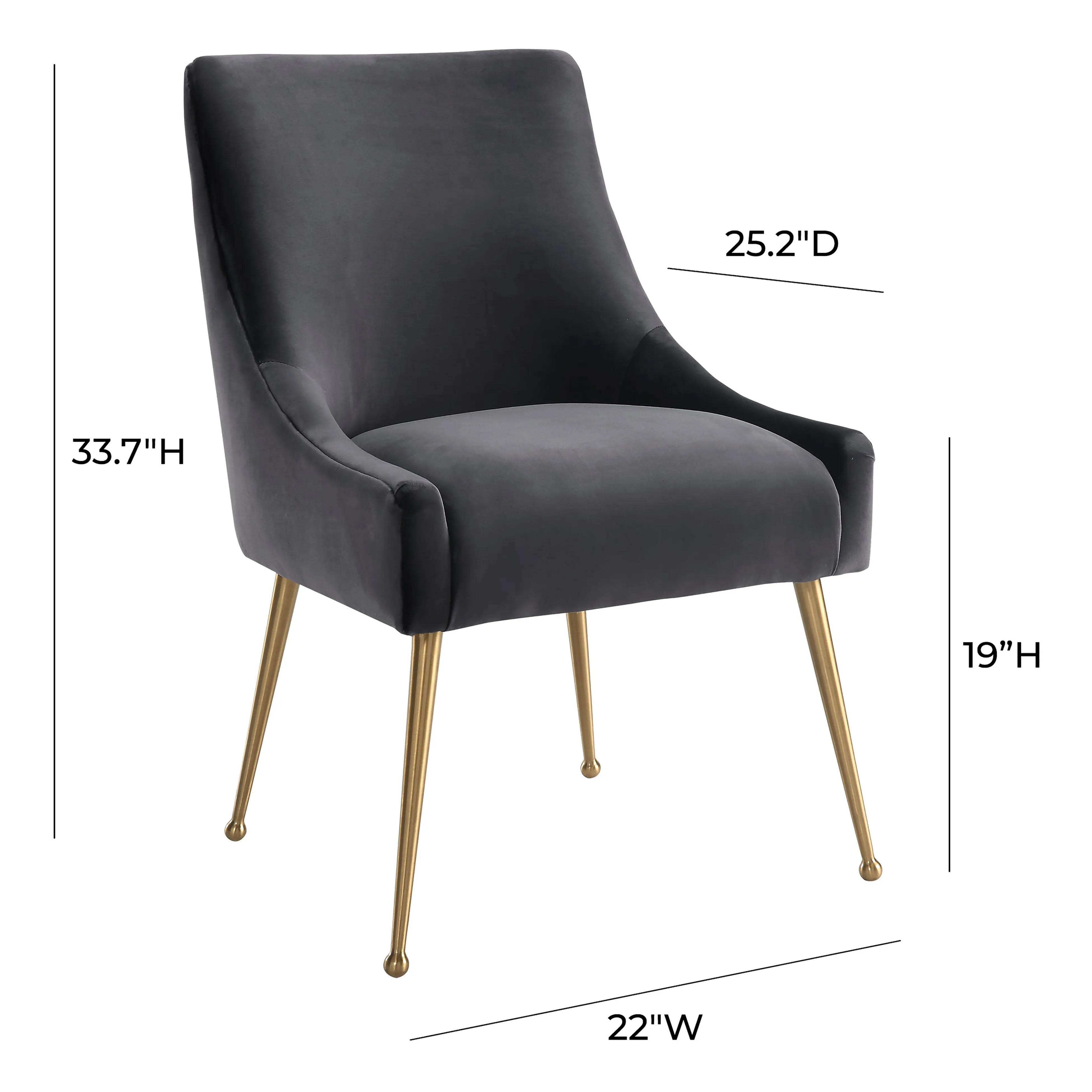 Beatrix Velvet Side Chair - Image 15