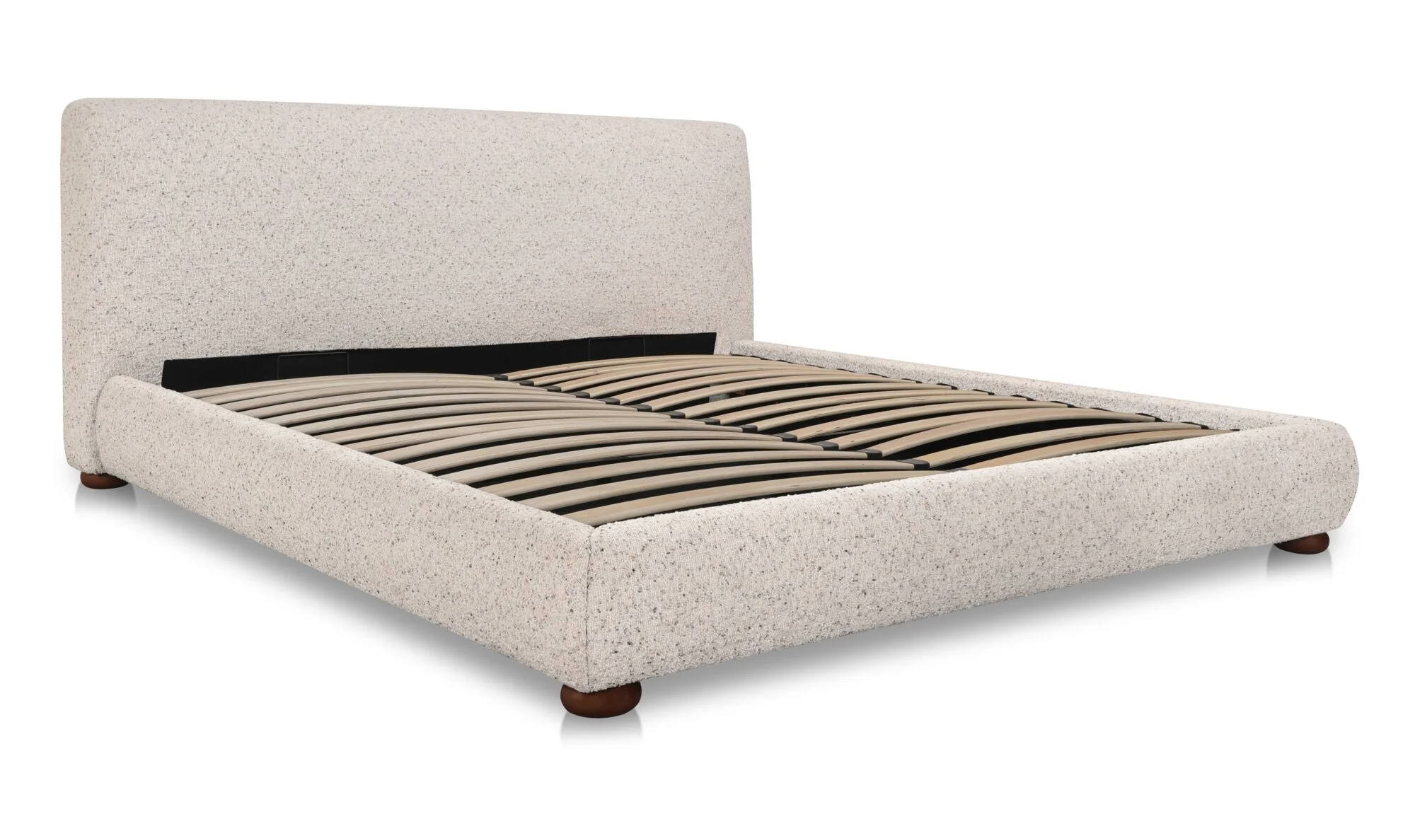 Beau King Storage Bed Speckled Light Grey - Image 5