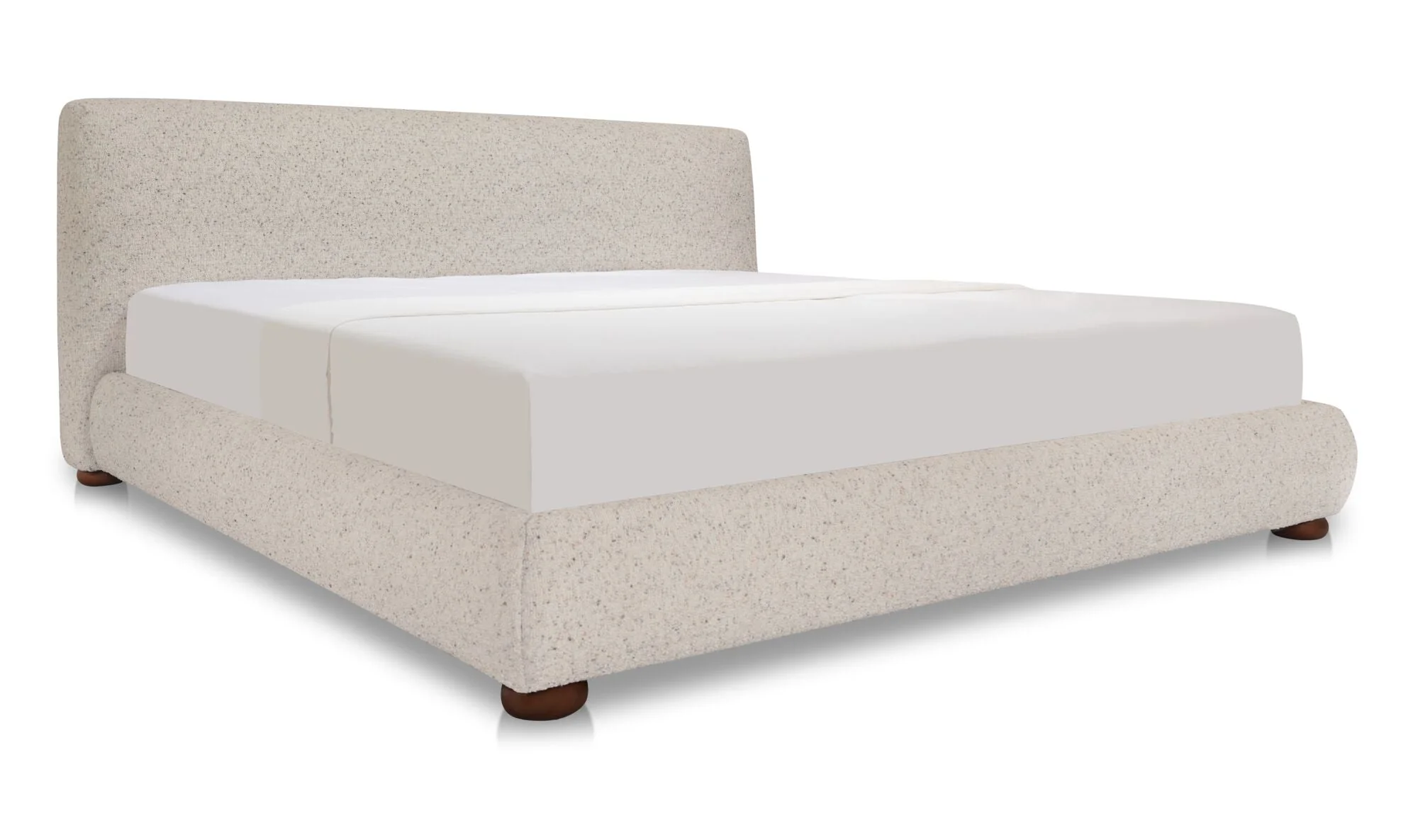 Beau Queen Storage Bed Speckled Light Grey - Image 2