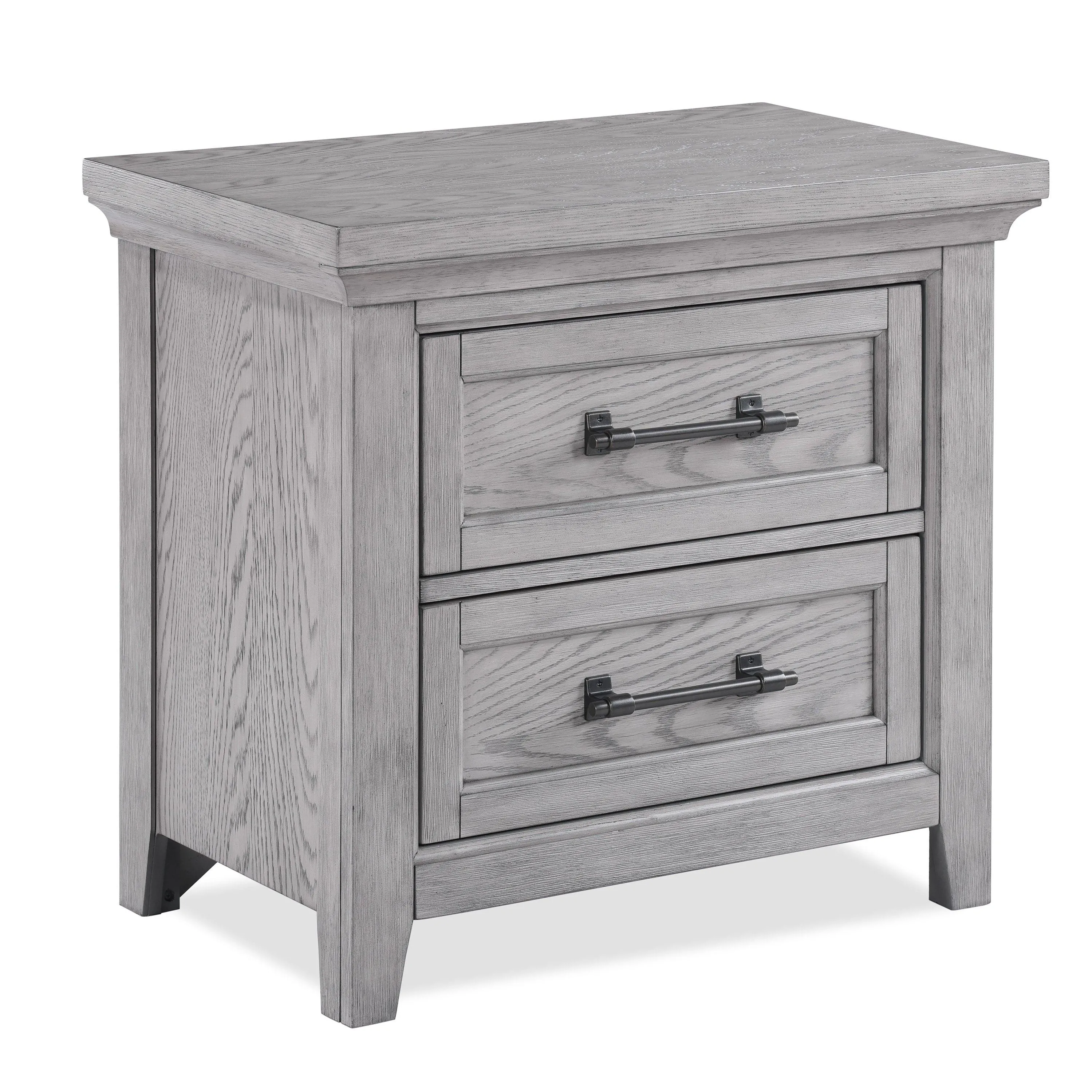 Beckett Rustic Gray Footboard Bench Panel Bedroom Set - Image 8