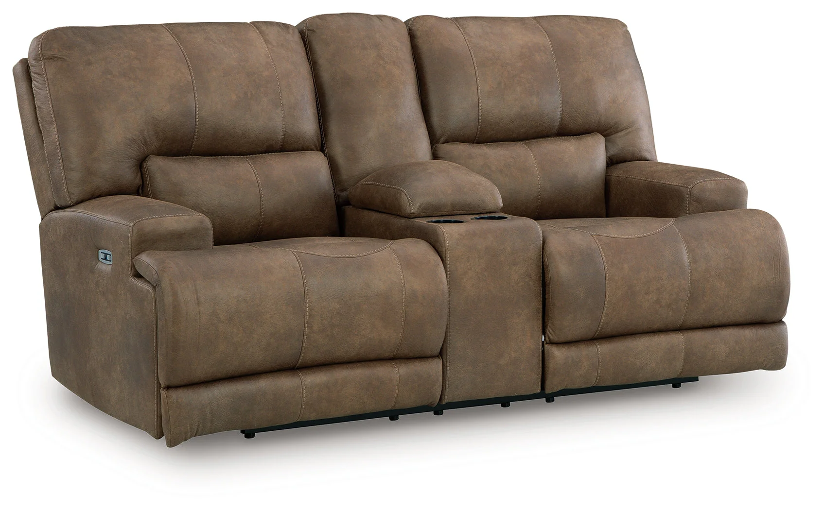 Beckley Place Earth Power Reclining Loveseat with Console - Image 2