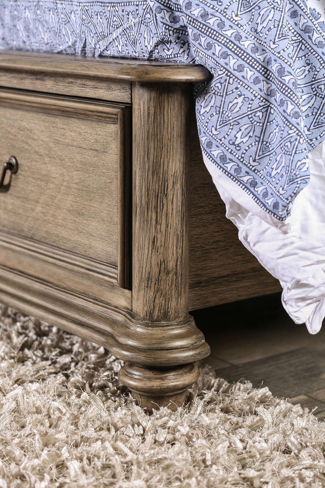 Belgrade Rustic Natural Tone King Storage Platform Bed - Image 5
