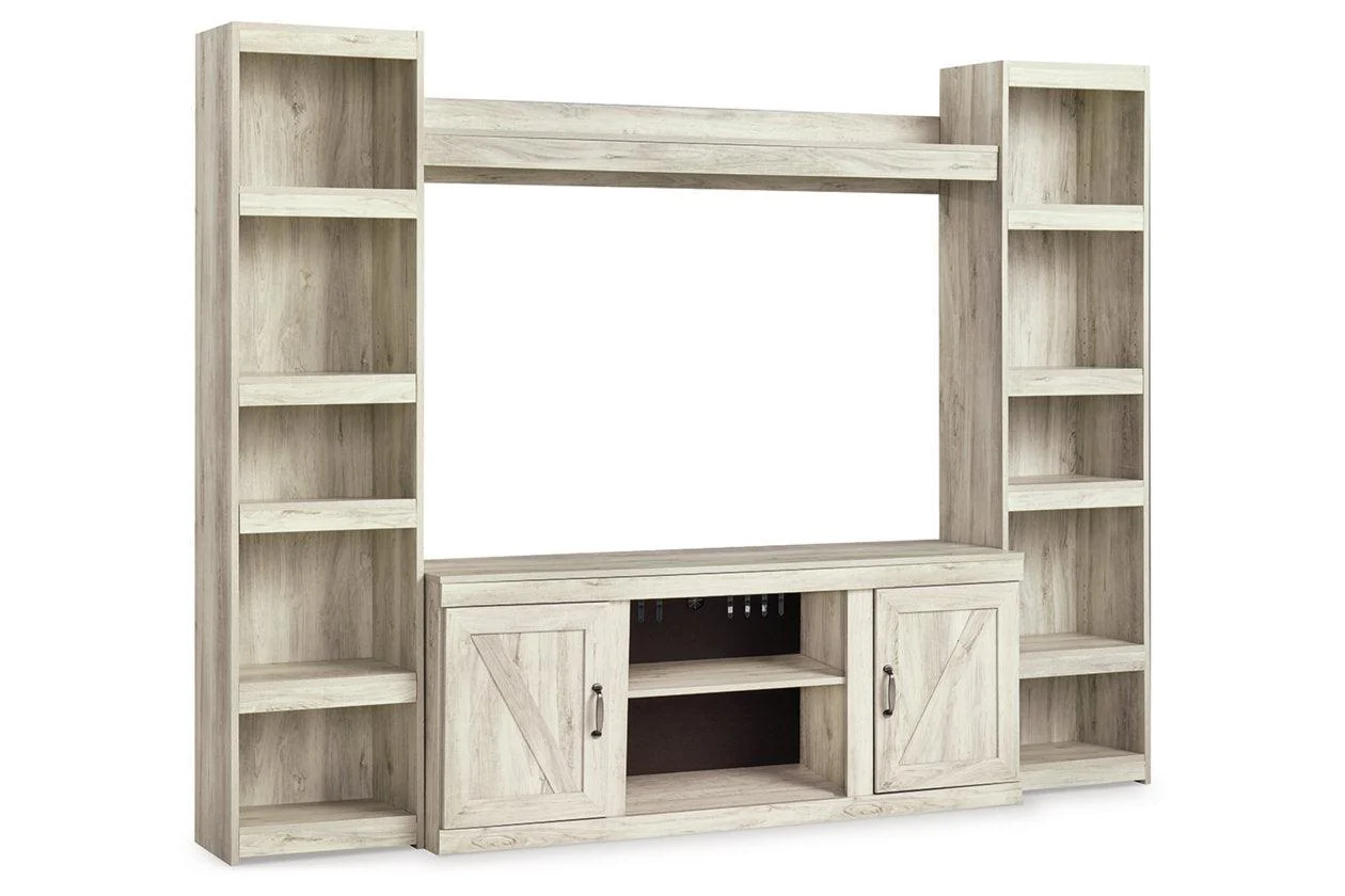 Bellaby Whitewash 4-Piece Entertainment Center - Image 18