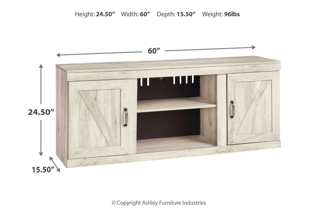 Bellaby Whitewash 60" TV Stand - Image 11