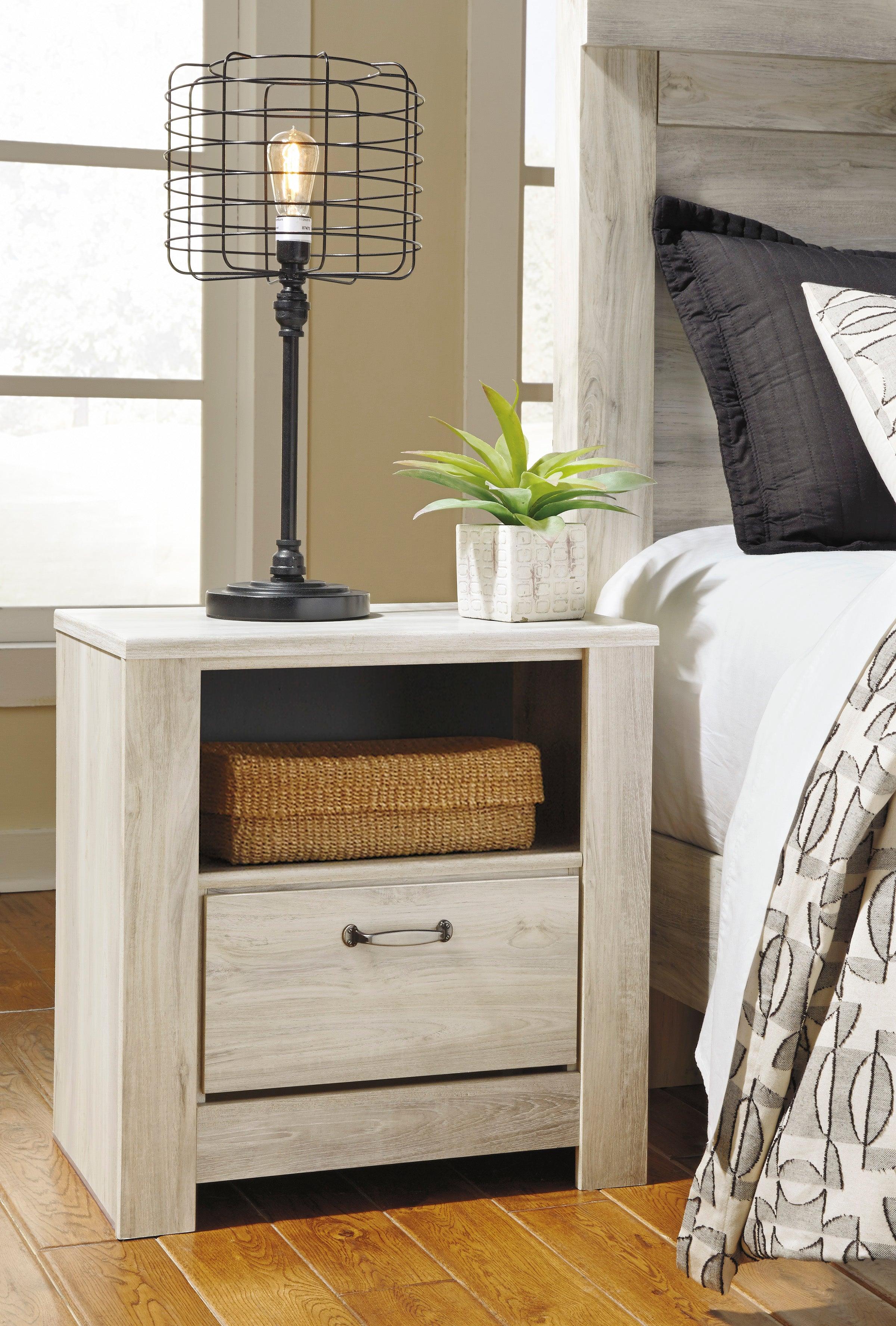 Bellaby Whitewash Footboard Storage Platform Bedroom Set - Image 7