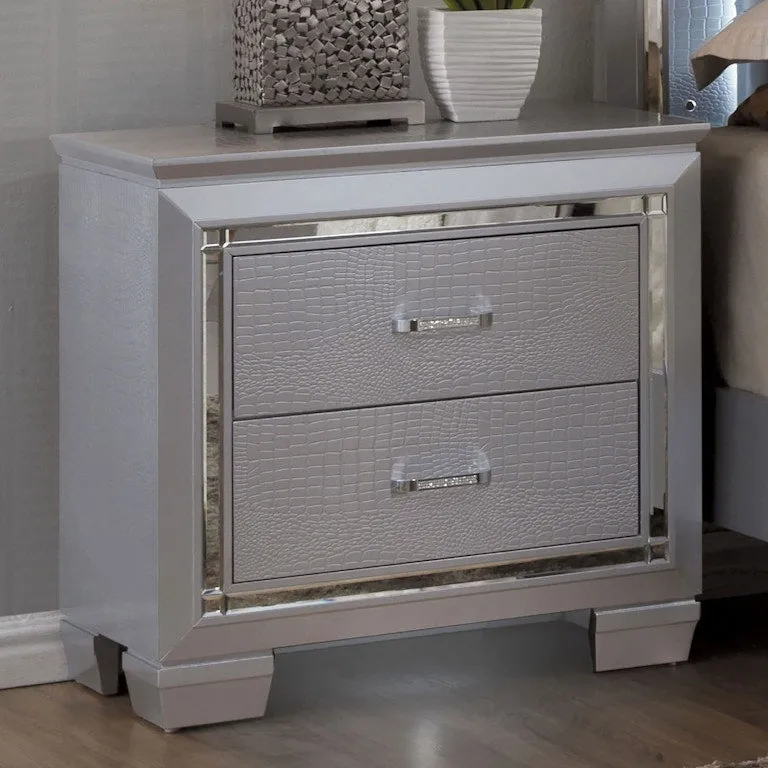 Bellanova Silver 4-Piece Queen Bedroom Set - Image 3