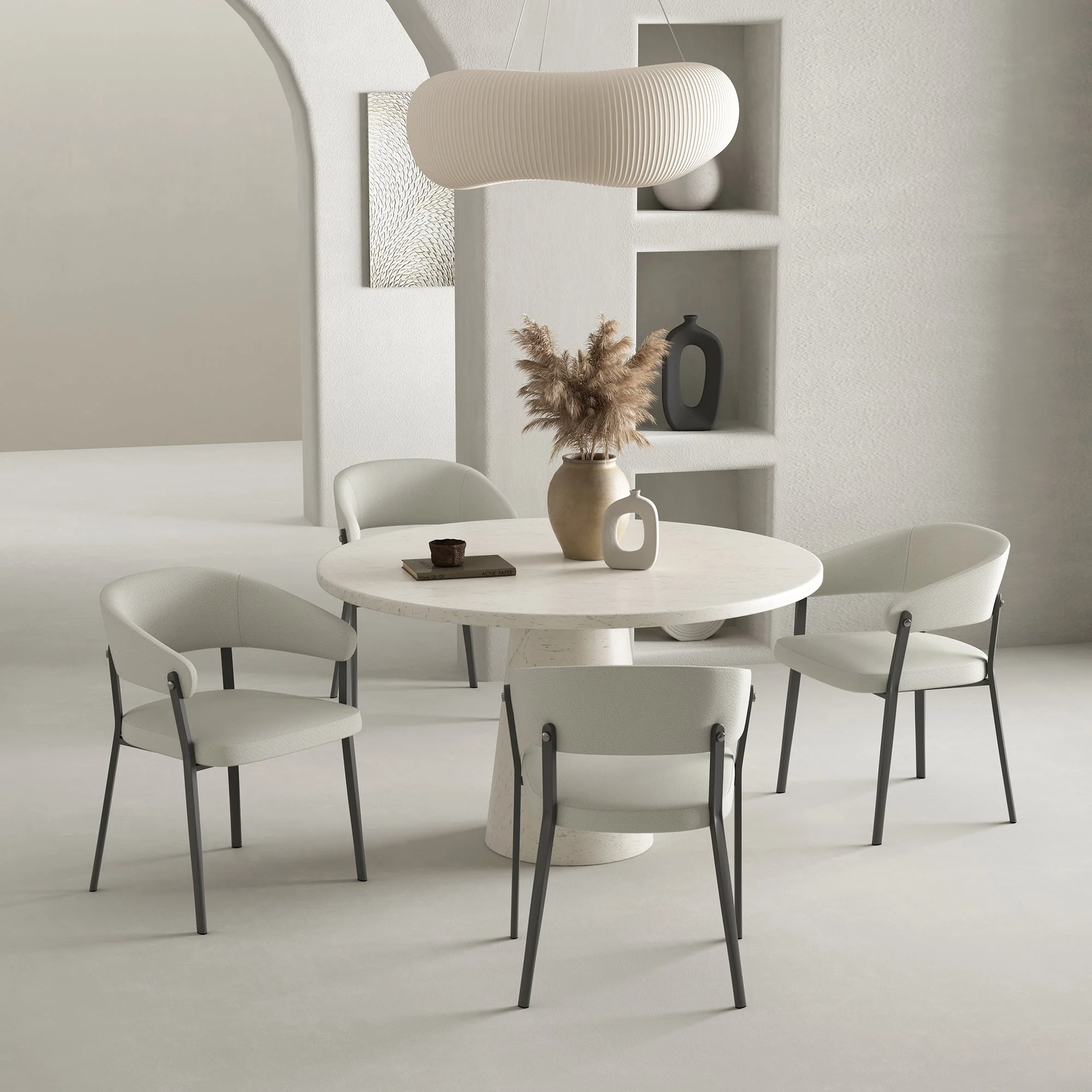 Belle Dining Chair in Oatmeal (set of 2) - Image 11