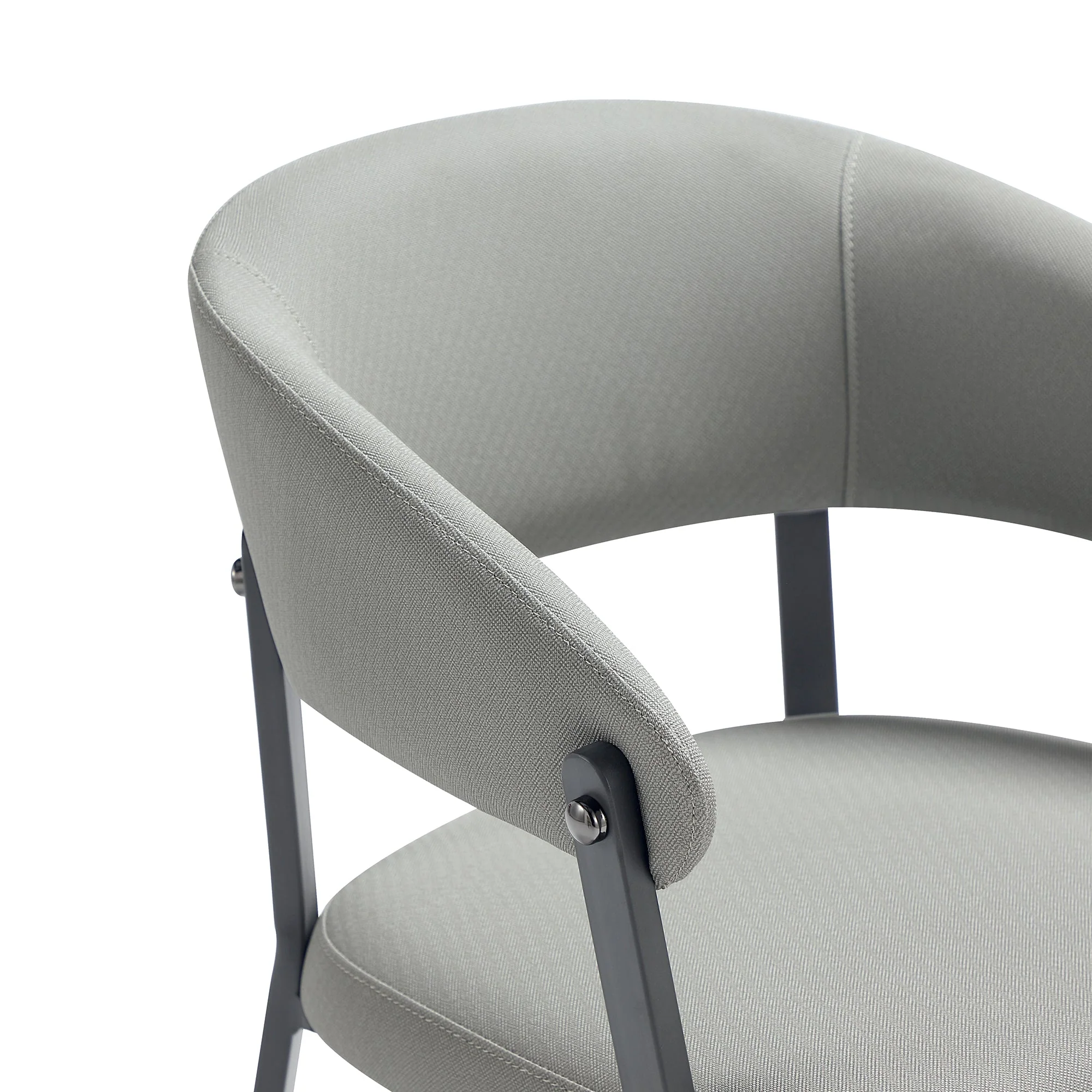 Belle Dining Chair in Stone Grey - Image 5