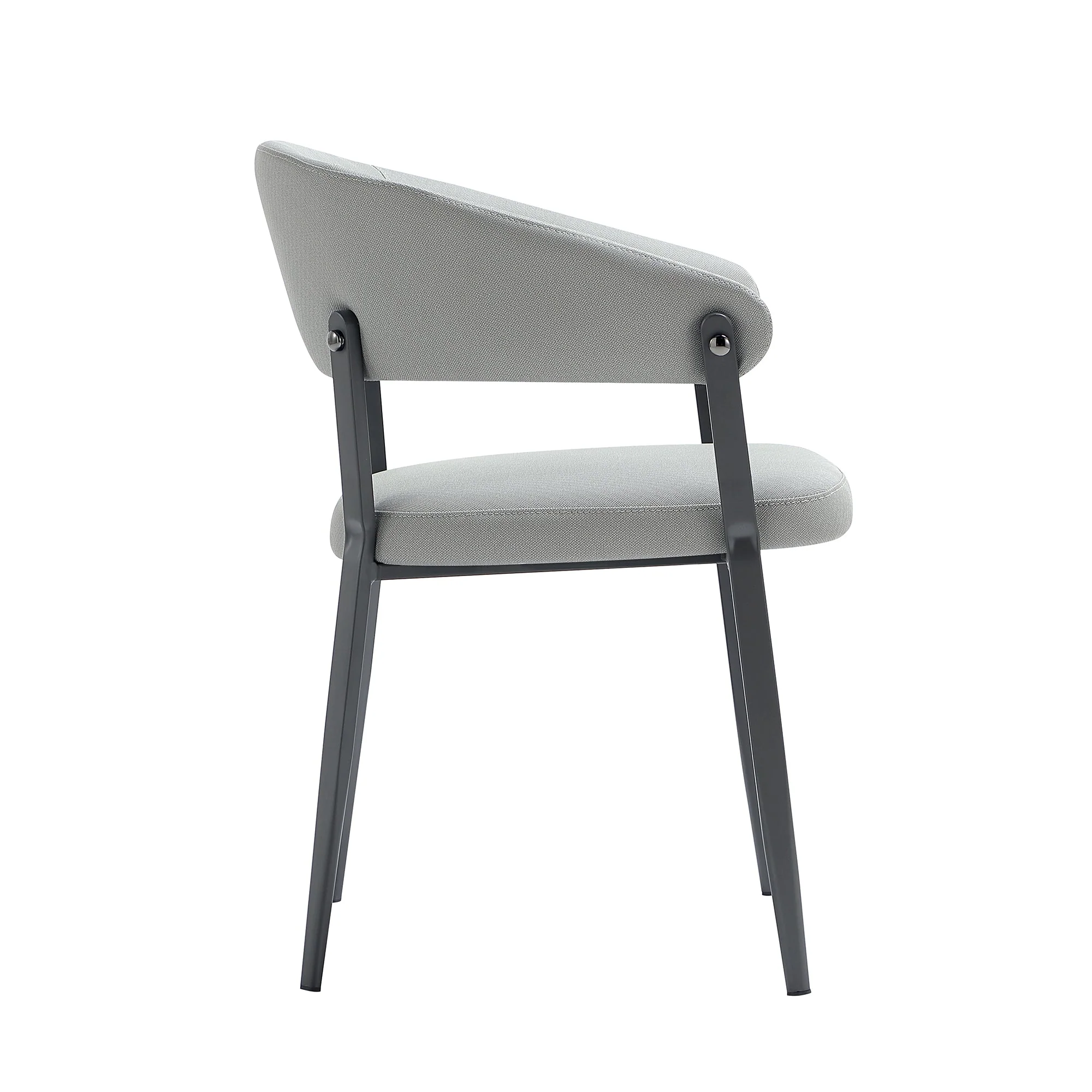 Belle Dining Chair in Stone Grey (set of 2) - Image 7