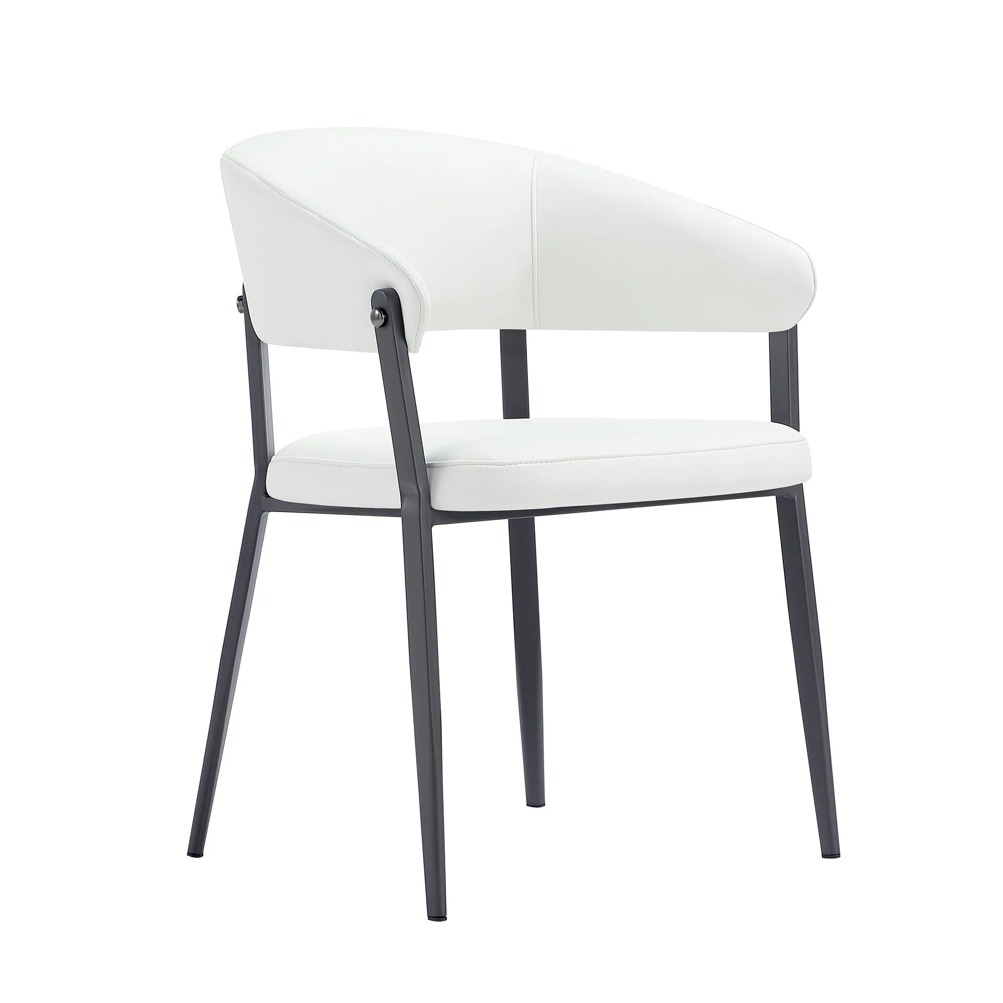 Belle Dining Chair in White (set of 2) - Image 6