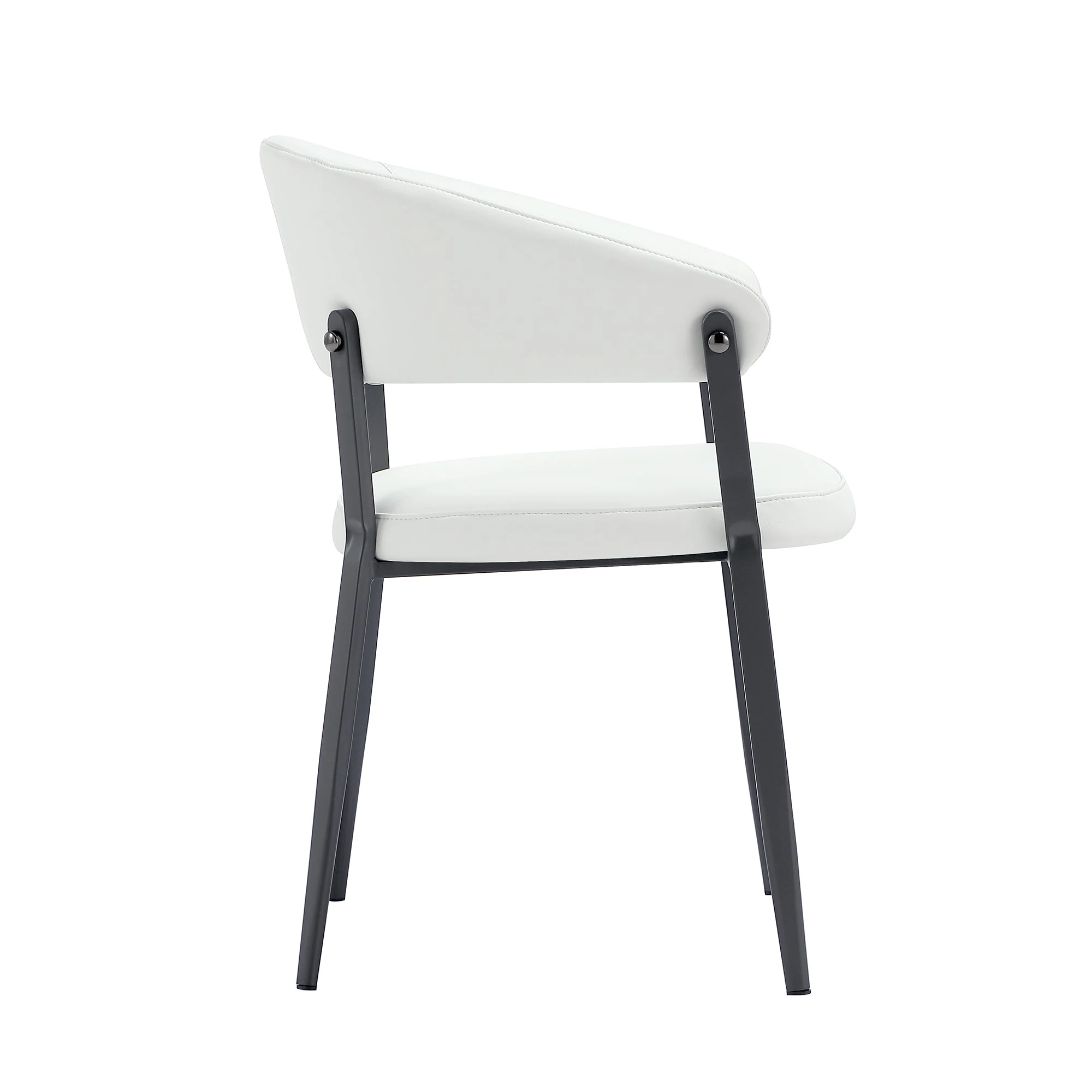 Belle Dining Chair in White (set of 2) - Image 7