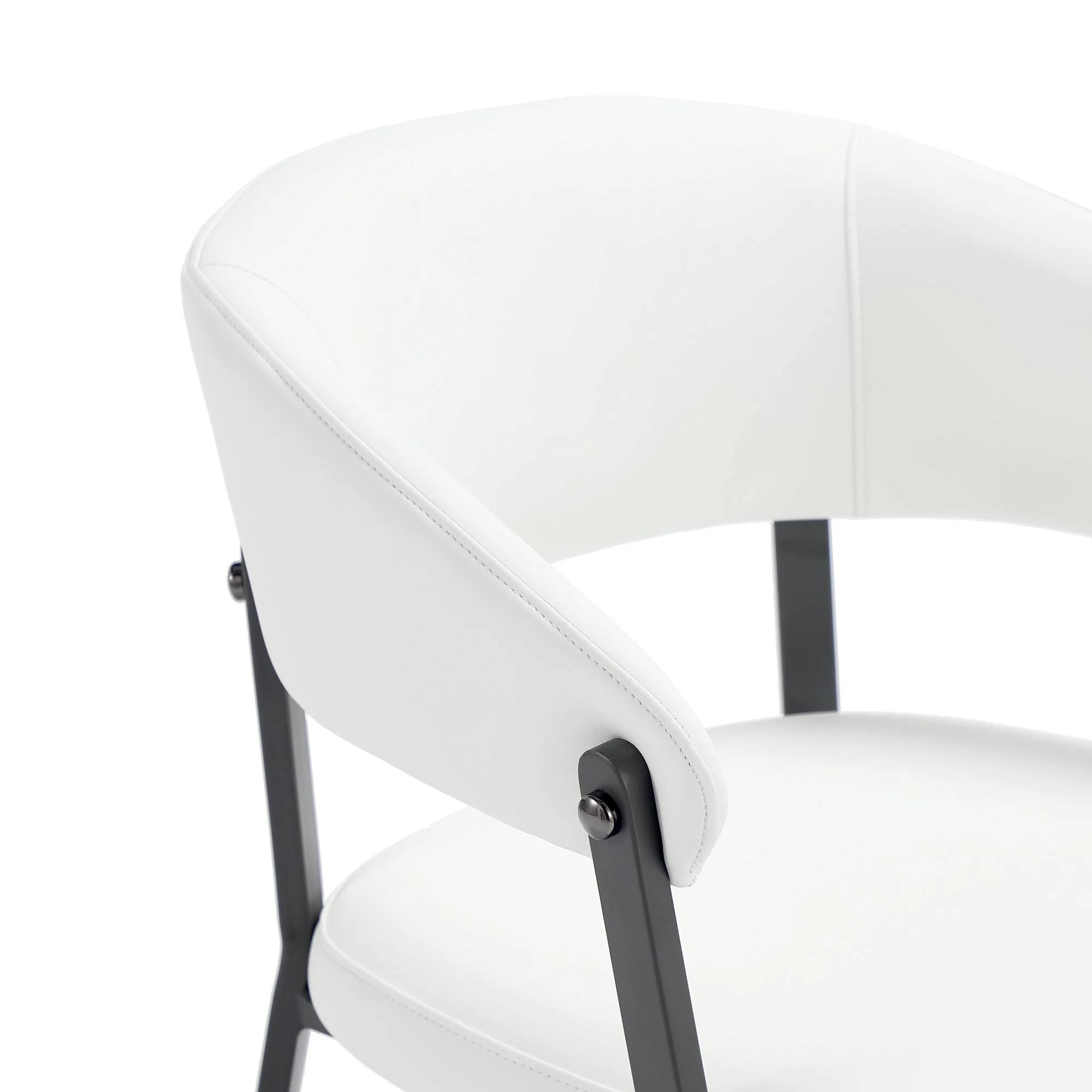 Belle Dining Chair in White (set of 4) - Image 5